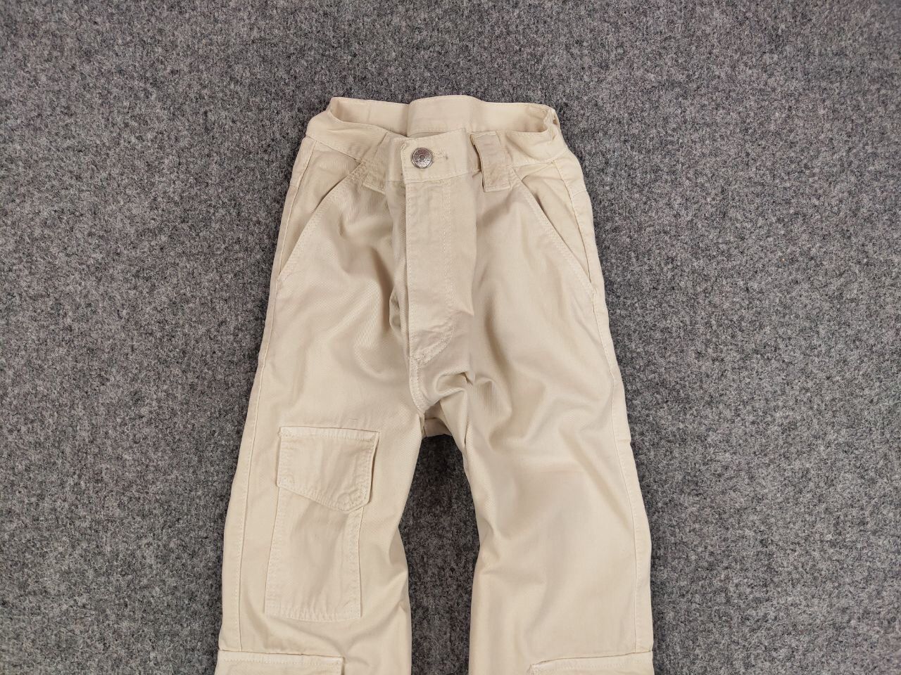 Japanese Brand Vintage 90's Japanese Baggy Beige Multi Pocket Cargo Pants Size US 31 - 7 Thumbnail