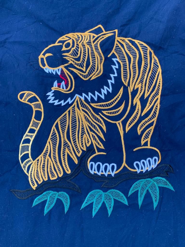 Japanese Brand × Vintage Vintage Vest Sherpa Fleece Embroidery Tiger Size US L / EU 52-54 / 3 - 10 Thumbnail