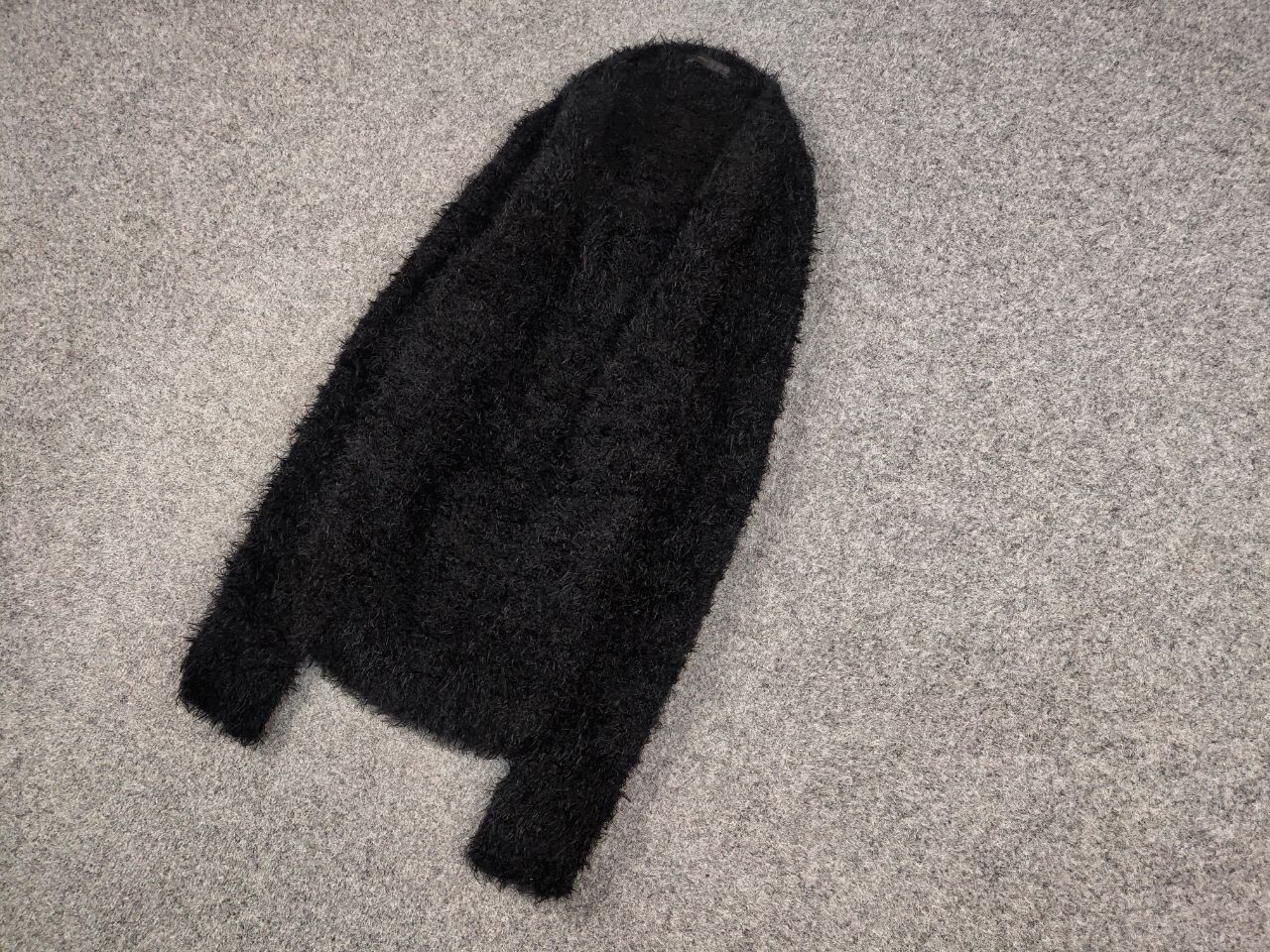 Japanese Brand Vintage 90's Japanese Black Mohair Style Fuzzy Sweater Size US S / EU 44-46 / 1 - 3 Thumbnail