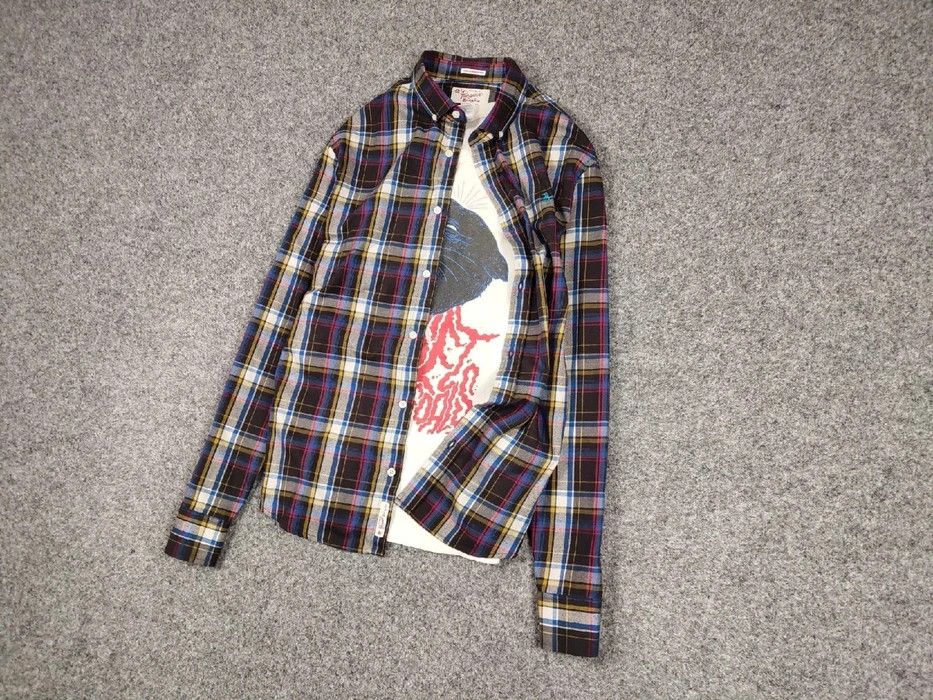 Flannel Vintage Flannel Shirt Plaid Checkered Travis Scott Style Size US XL / EU 56 / 4 - 5 Thumbnail