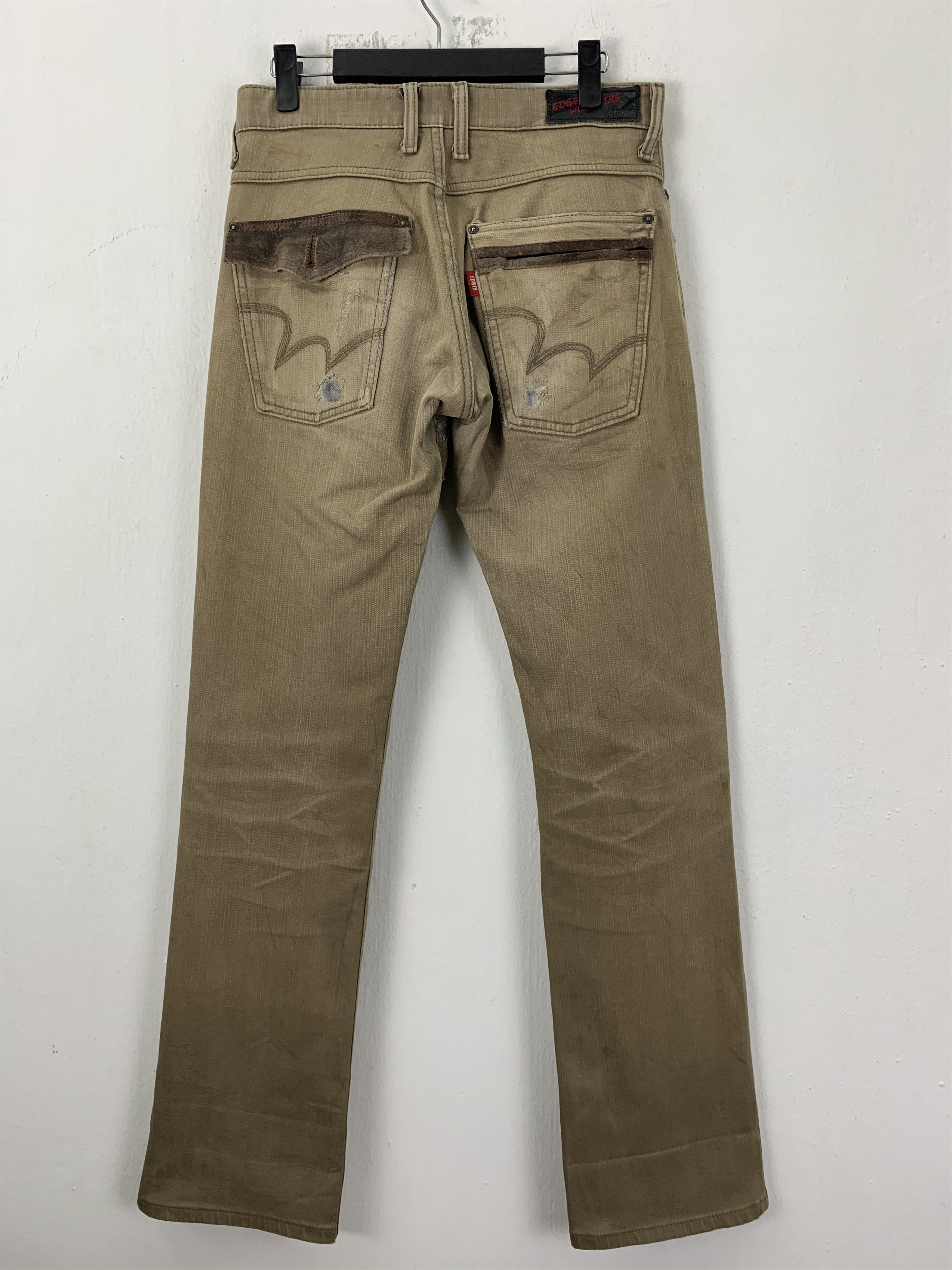 Edwin EDWIN Pants Vintage Brown Distressed Straight Cut Size US 30 / EU 46 - 12 Thumbnail