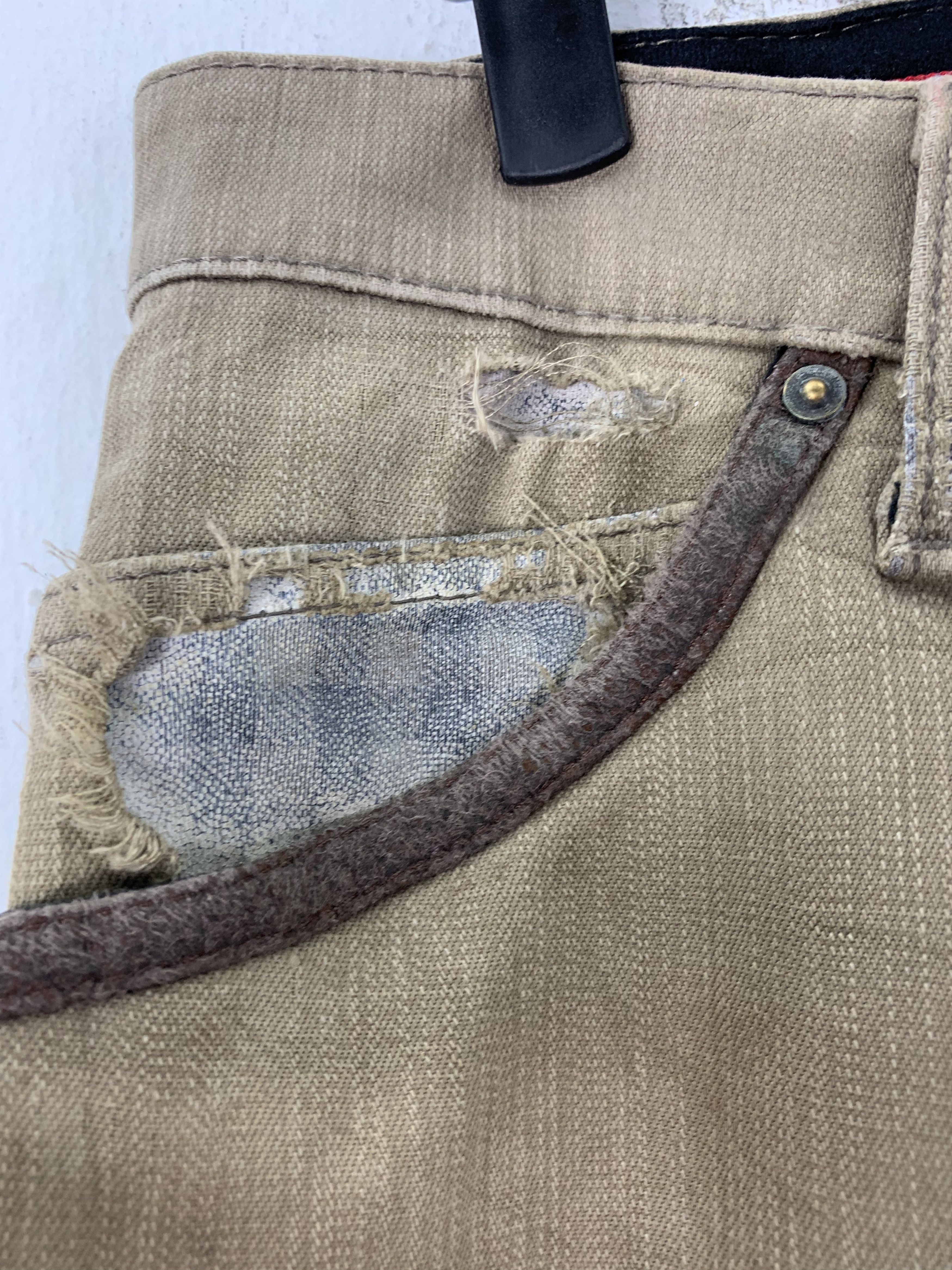 Edwin EDWIN Pants Vintage Brown Distressed Straight Cut Size US 30 / EU 46 - 7 Thumbnail