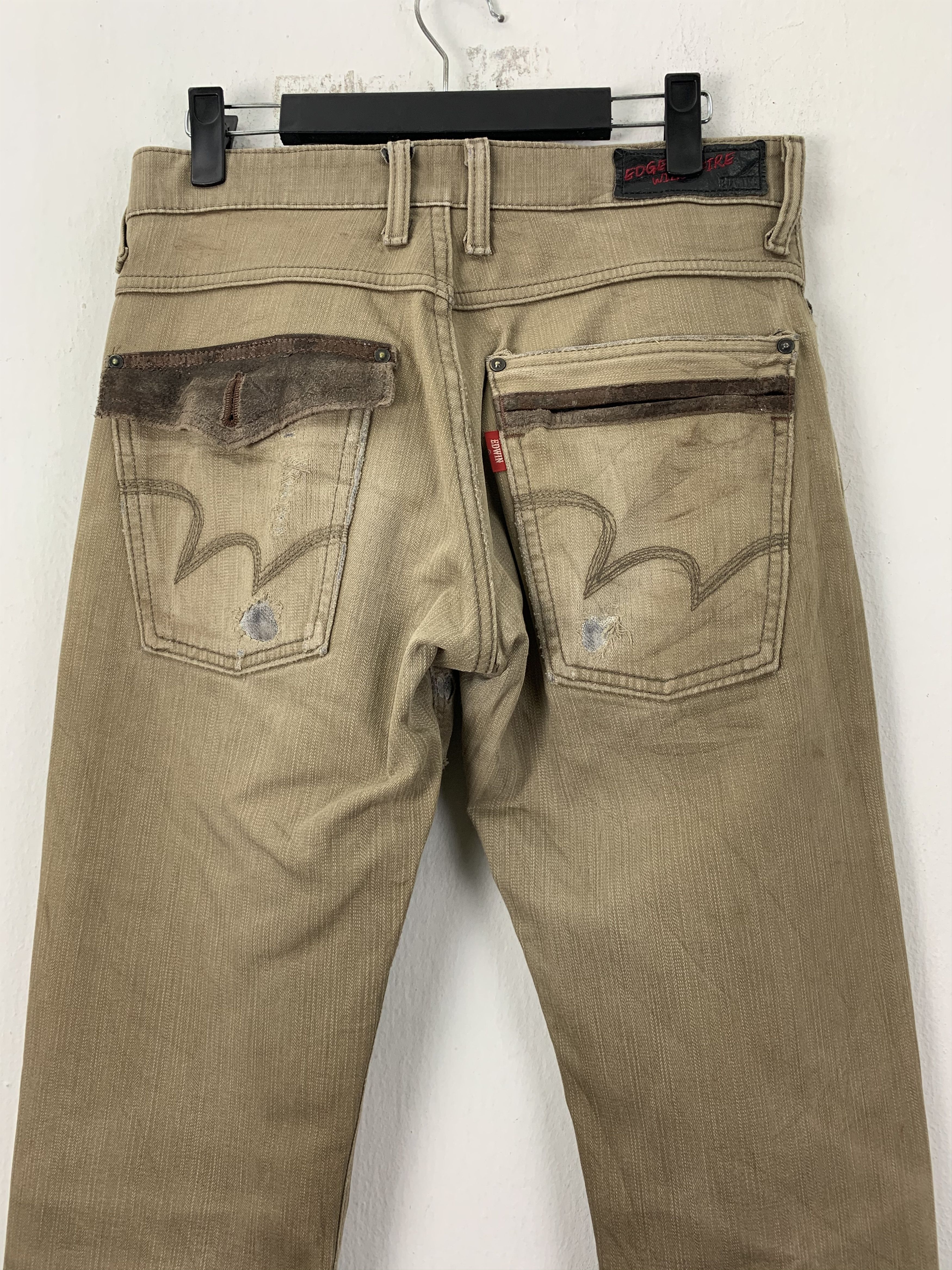 Edwin EDWIN Pants Vintage Brown Distressed Straight Cut Size US 30 / EU 46 - 13 Thumbnail