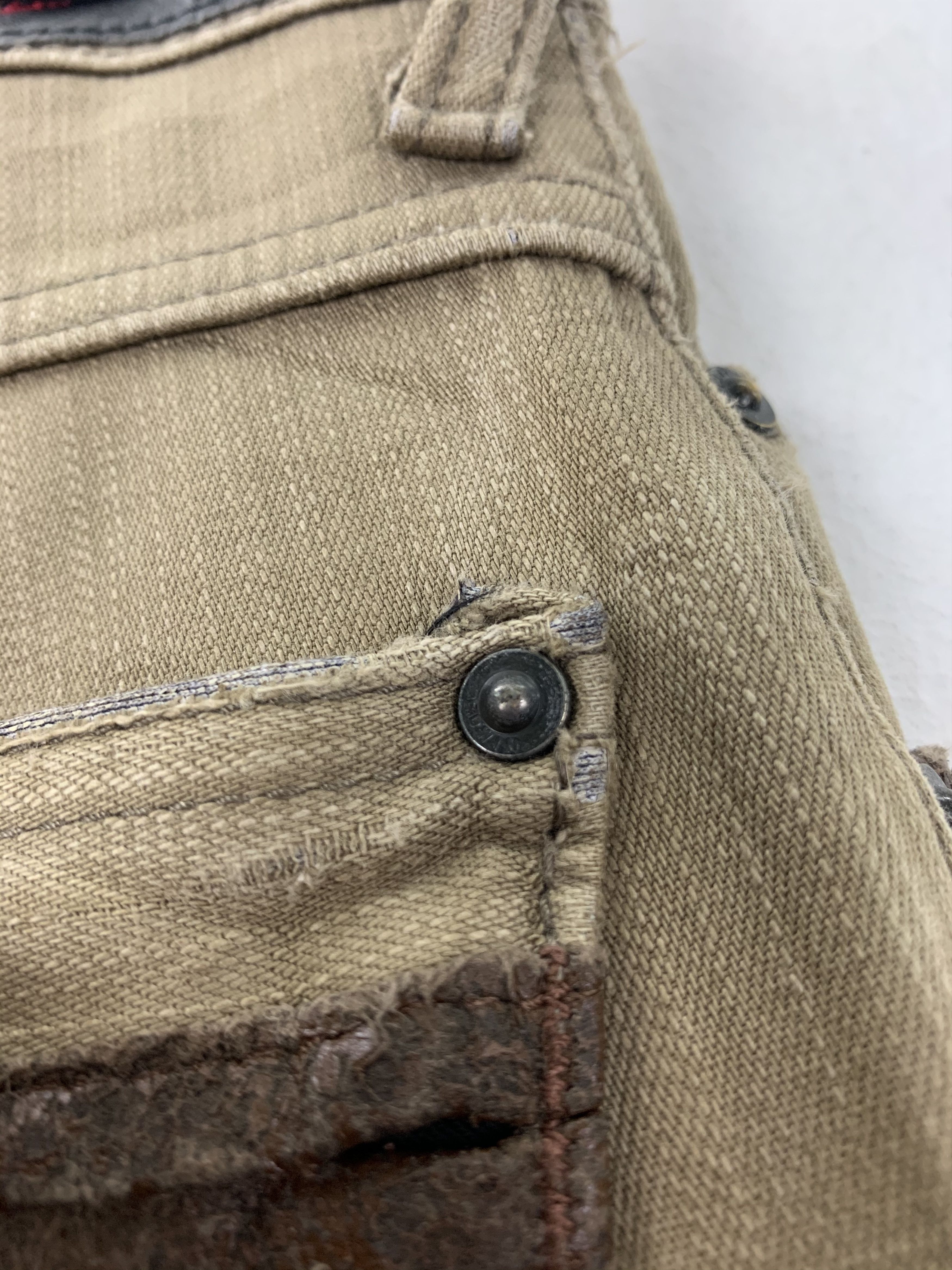Edwin EDWIN Pants Vintage Brown Distressed Straight Cut Size US 30 / EU 46 - 19 Thumbnail