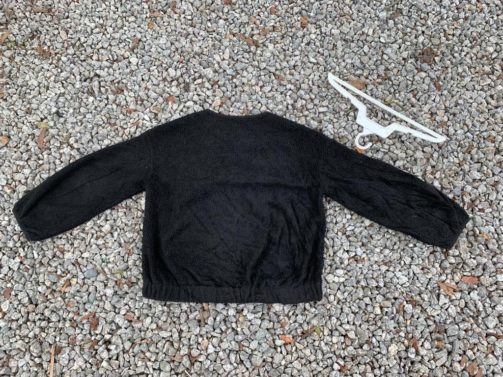 GU Gu Sherpa Black Zipper Jacket Size XL / US 12-14 / IT 48-50 - 4 Thumbnail