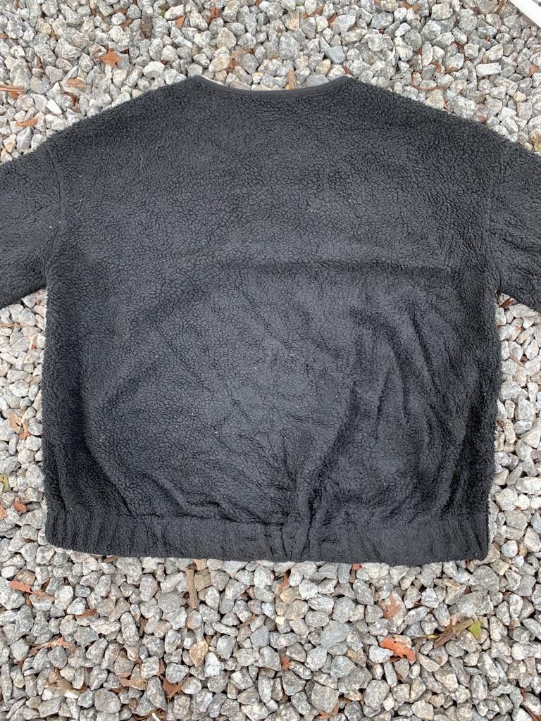 GU Gu Sherpa Black Zipper Jacket Size XL / US 12-14 / IT 48-50 - 6 Thumbnail