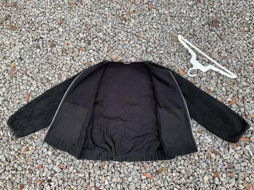 GU Gu Sherpa Black Zipper Jacket Size XL / US 12-14 / IT 48-50 - 7 Thumbnail