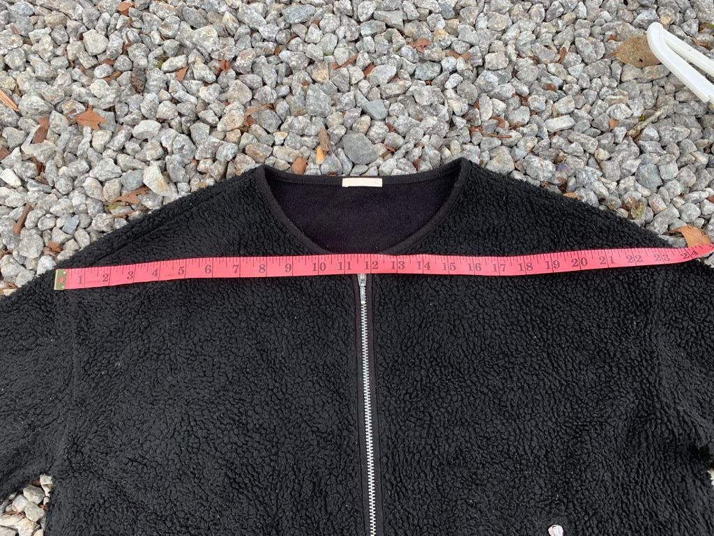 GU Gu Sherpa Black Zipper Jacket Size XL / US 12-14 / IT 48-50 - 15 Thumbnail