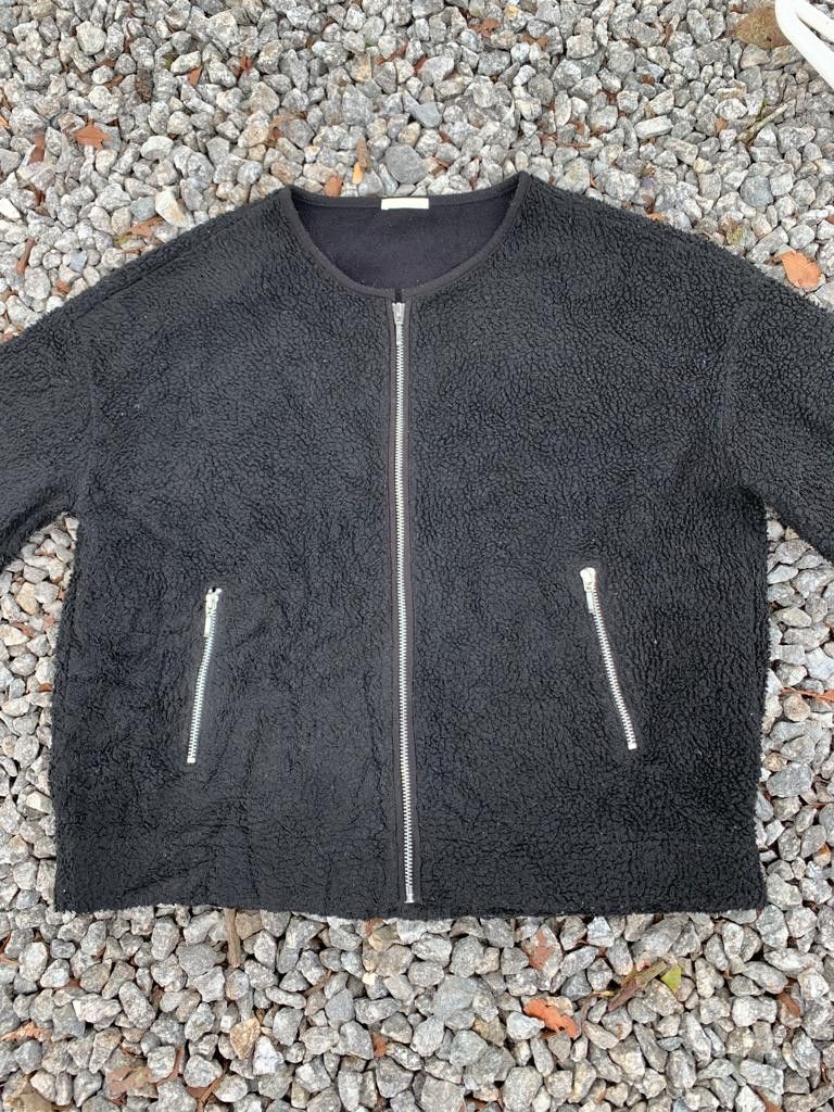 GU Gu Sherpa Black Zipper Jacket Size XL / US 12-14 / IT 48-50 - 5 Thumbnail