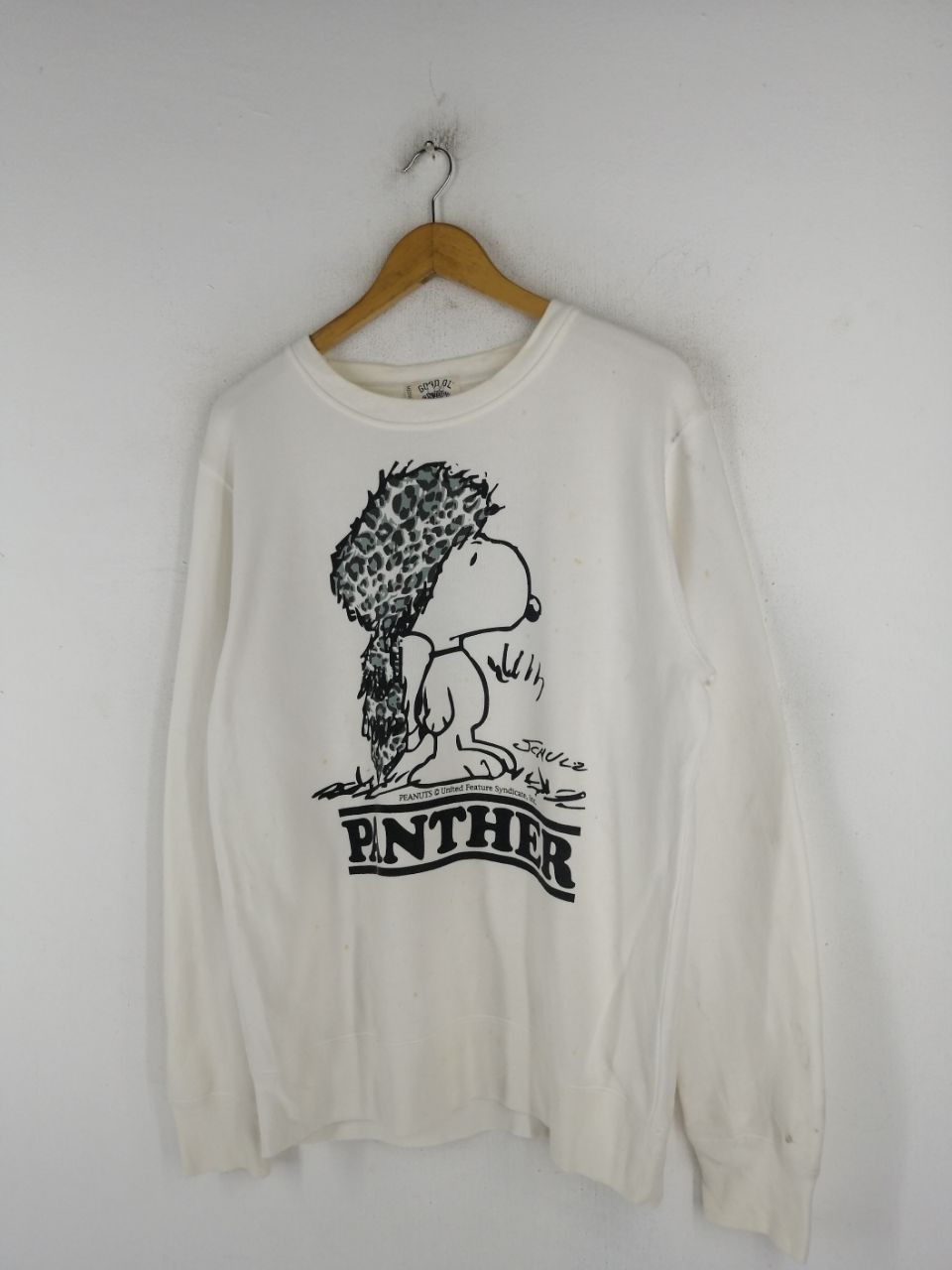 Peanuts × Vintage Y2K Snoopy White Sweatshirt Size US M / EU 48-50 / 2 - 2 Thumbnail