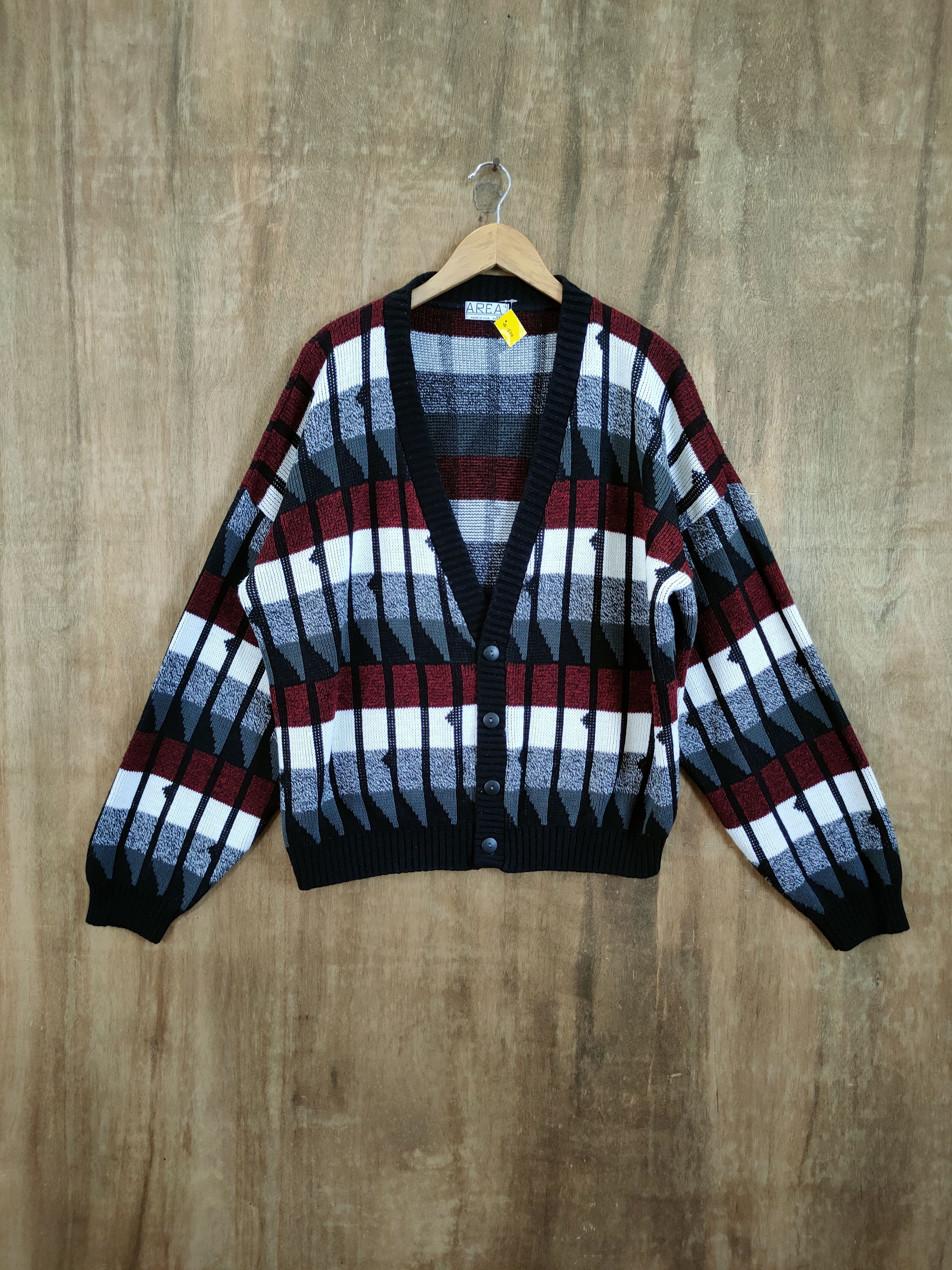Aran Isles Knitwear D Area USA aran isle knitwear cardigan art winter #46-854 Size US L / EU 52-54 / 3 - 1 Thumbnail