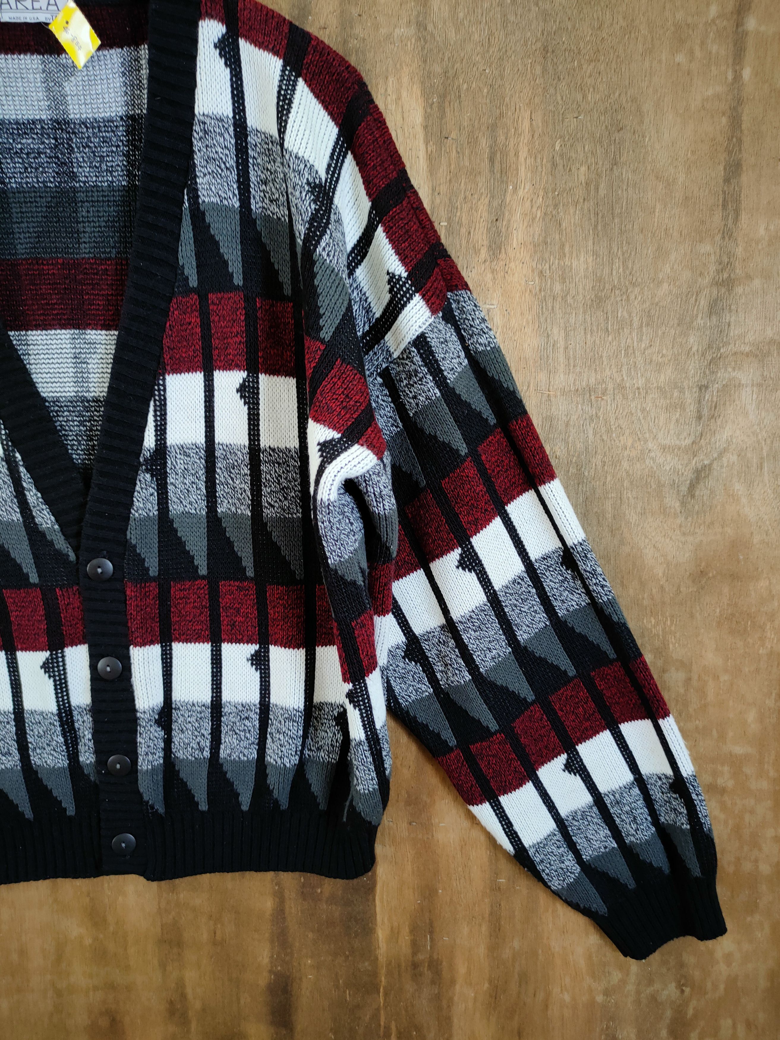 Aran Isles Knitwear D Area USA aran isle knitwear cardigan art winter #46-854 Size US L / EU 52-54 / 3 - 3 Thumbnail
