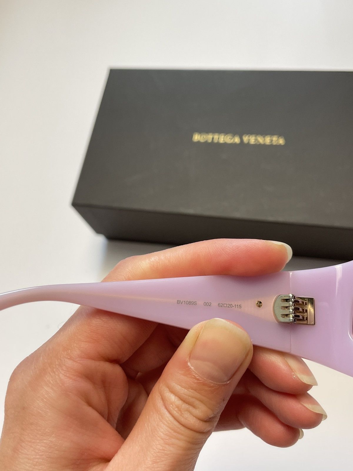 Bottega Veneta Bottega Veneta Pink Oval Acetate Sunglasses Size ONE SIZE - 9 Thumbnail