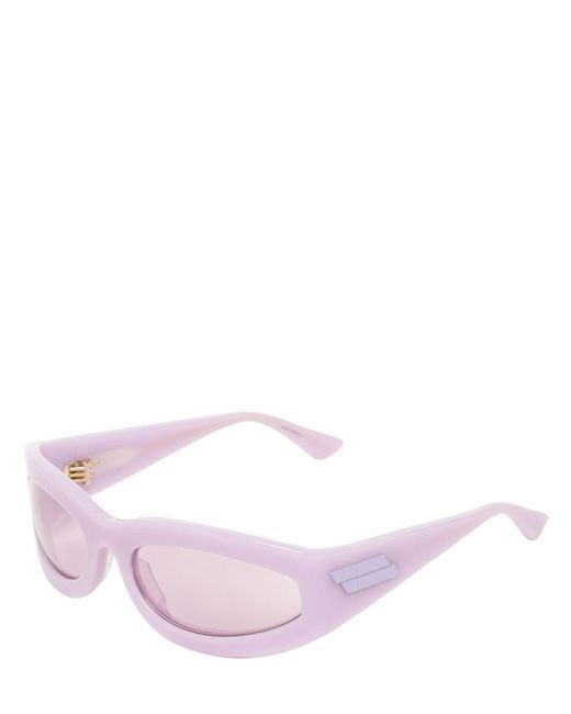 Bottega Veneta Bottega Veneta Pink Oval Acetate Sunglasses Size ONE SIZE - 1 Thumbnail