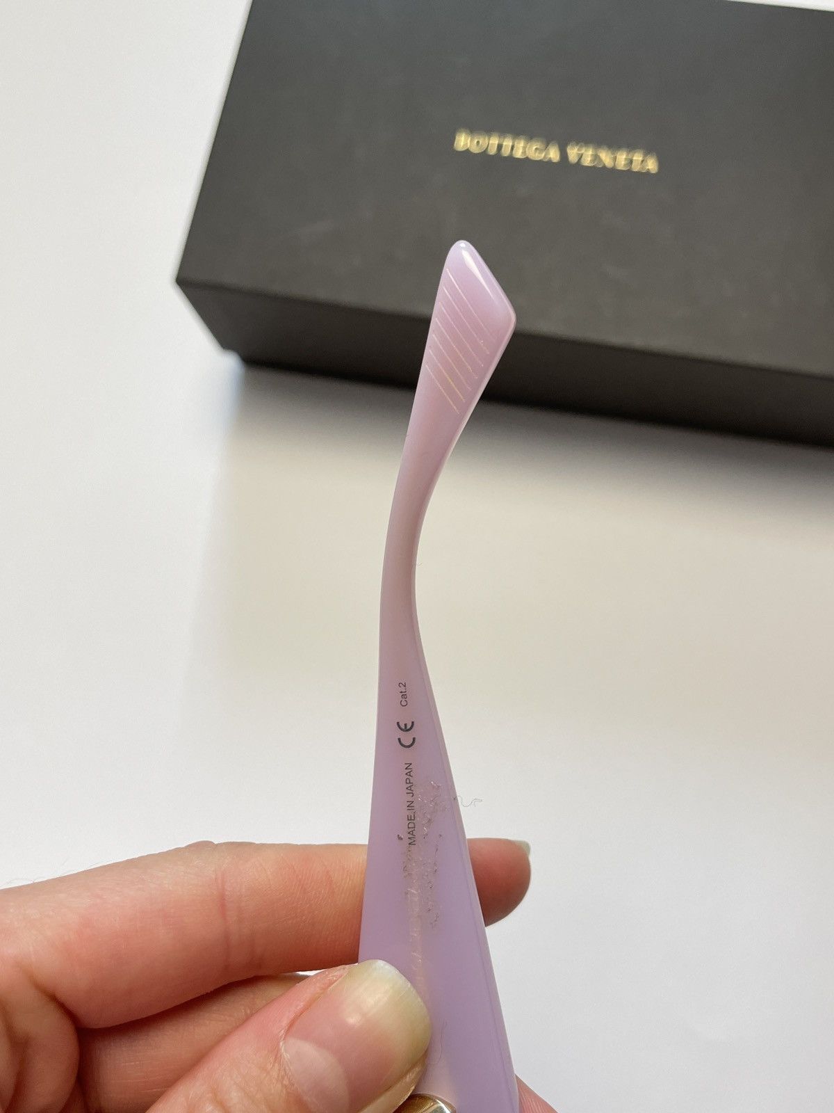 Bottega Veneta Bottega Veneta Pink Oval Acetate Sunglasses Size ONE SIZE - 7 Thumbnail