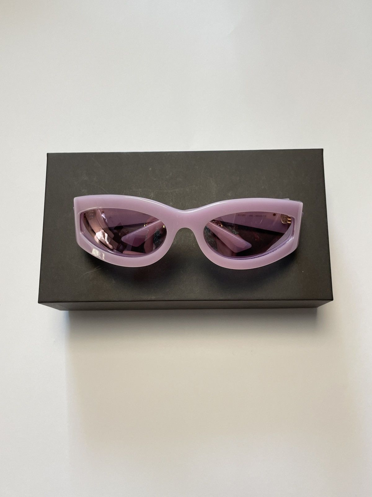 Bottega Veneta Bottega Veneta Pink Oval Acetate Sunglasses Size ONE SIZE - 3 Thumbnail