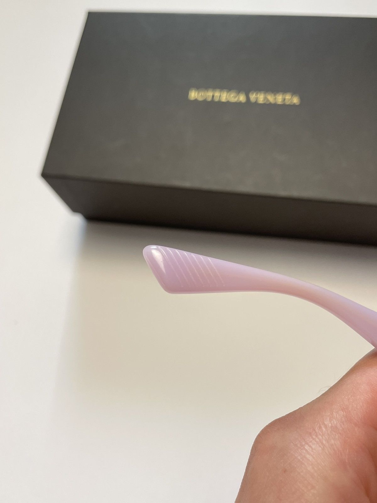 Bottega Veneta Bottega Veneta Pink Oval Acetate Sunglasses Size ONE SIZE - 10 Thumbnail