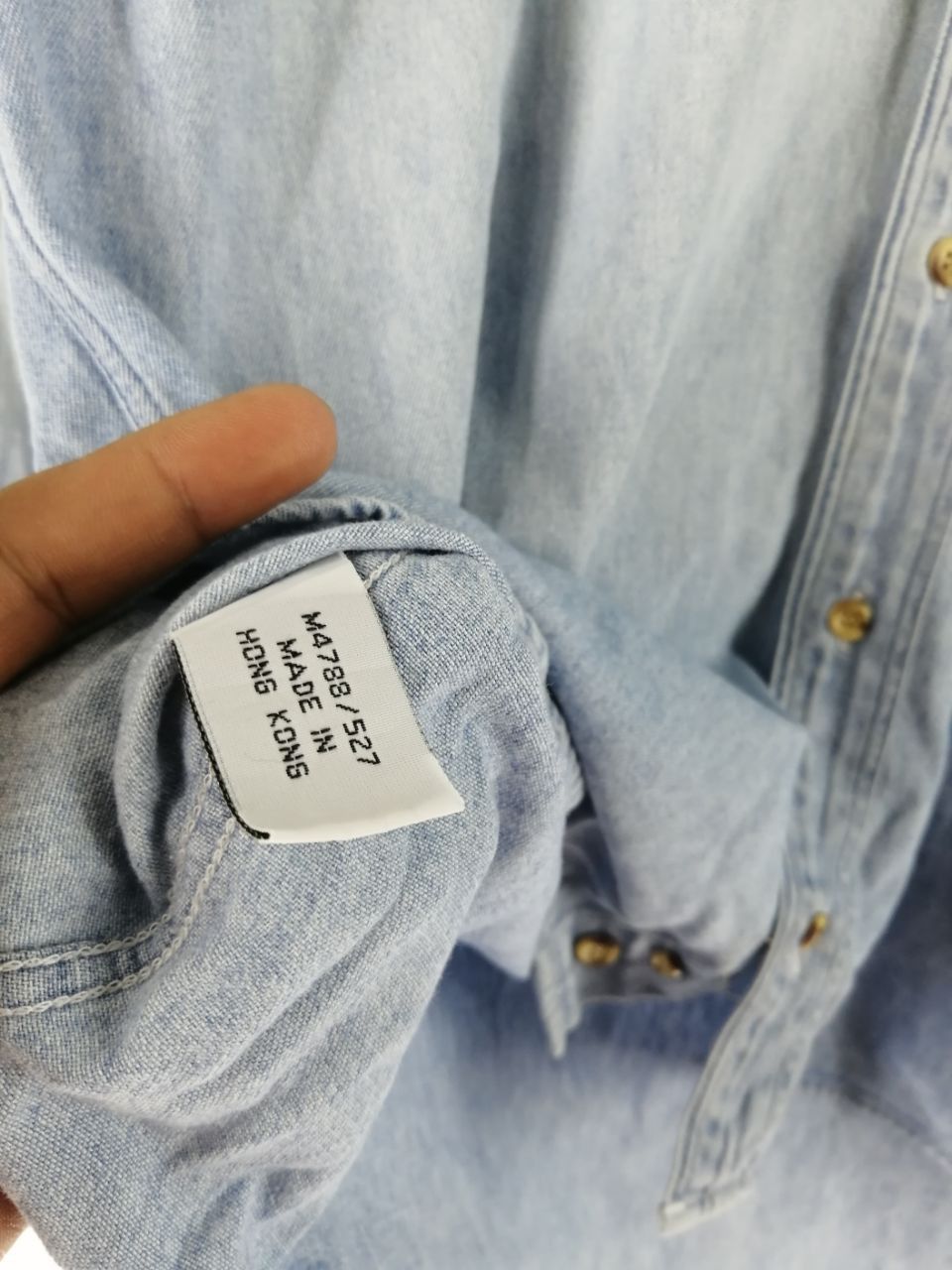Fred Perry ACID WASH DENIM SHIRT FRED PERRY FITS M Size US S / EU 44-46 / 1 - 3 Thumbnail