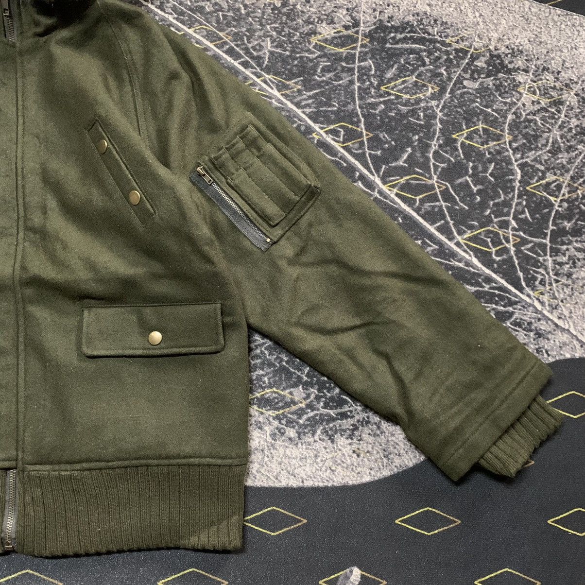If Six Was Nine RARE✨Lazy Daisy Utility Wool Furr Hooded Jacket Like LGB Size US M / EU 48-50 / 2 - 5 Thumbnail