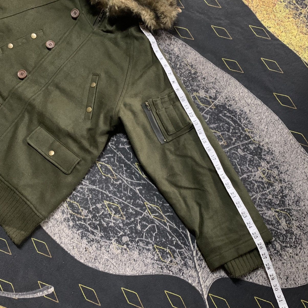 If Six Was Nine RARE✨Lazy Daisy Utility Wool Furr Hooded Jacket Like LGB Size US M / EU 48-50 / 2 - 13 Thumbnail