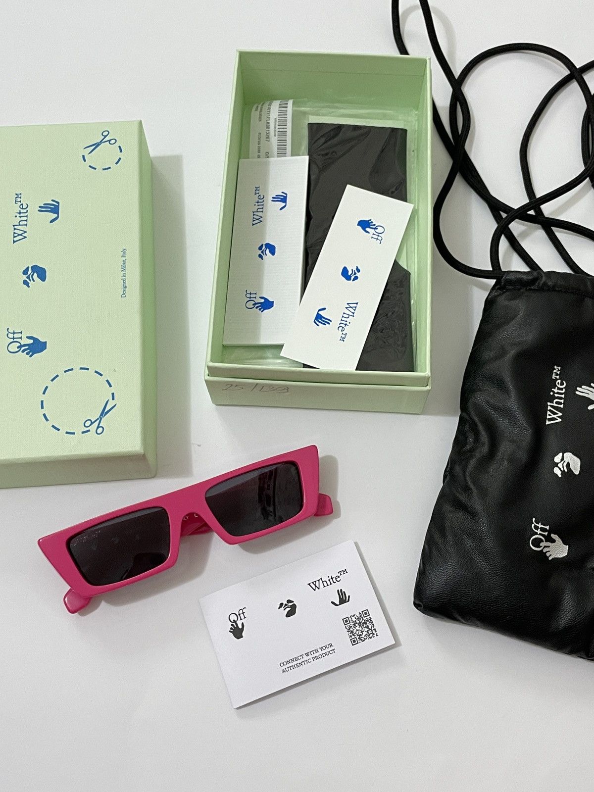 Off-White Off-White Marfa Rectangular-frame Sunglasses Pink Size ONE SIZE - 4 Thumbnail