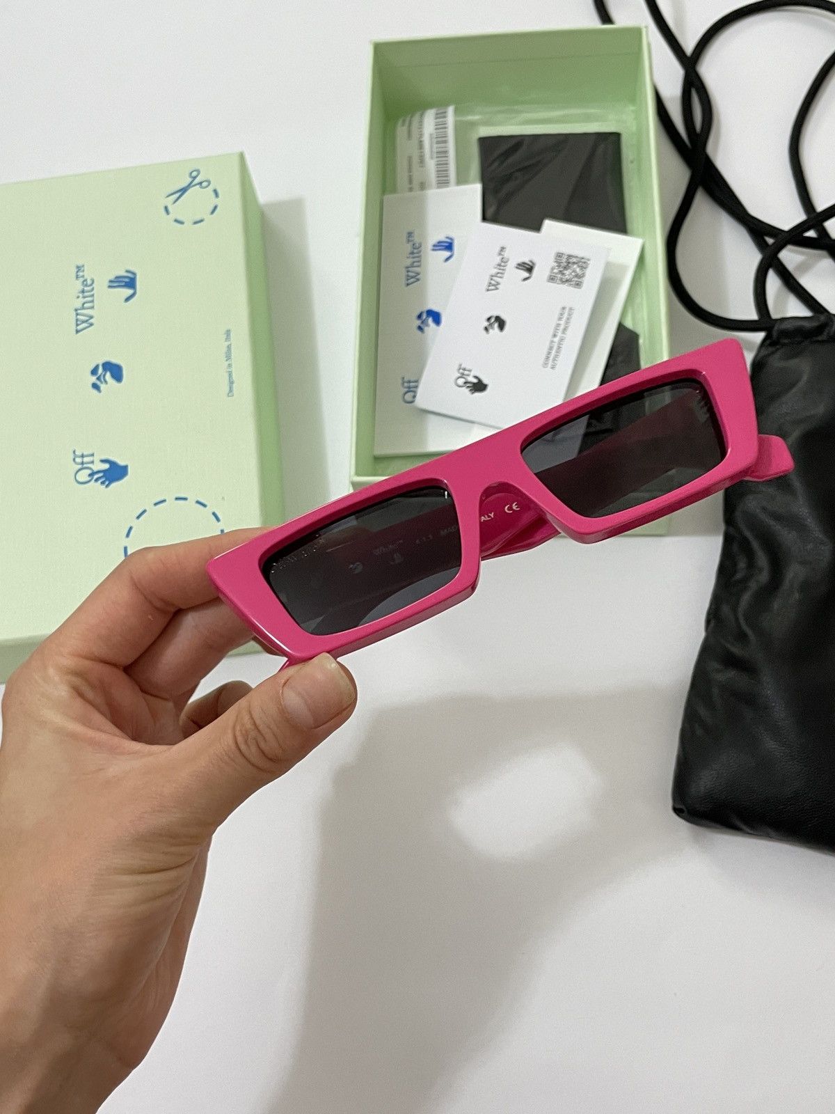 Off-White Off-White Marfa Rectangular-frame Sunglasses Pink Size ONE SIZE - 3 Thumbnail