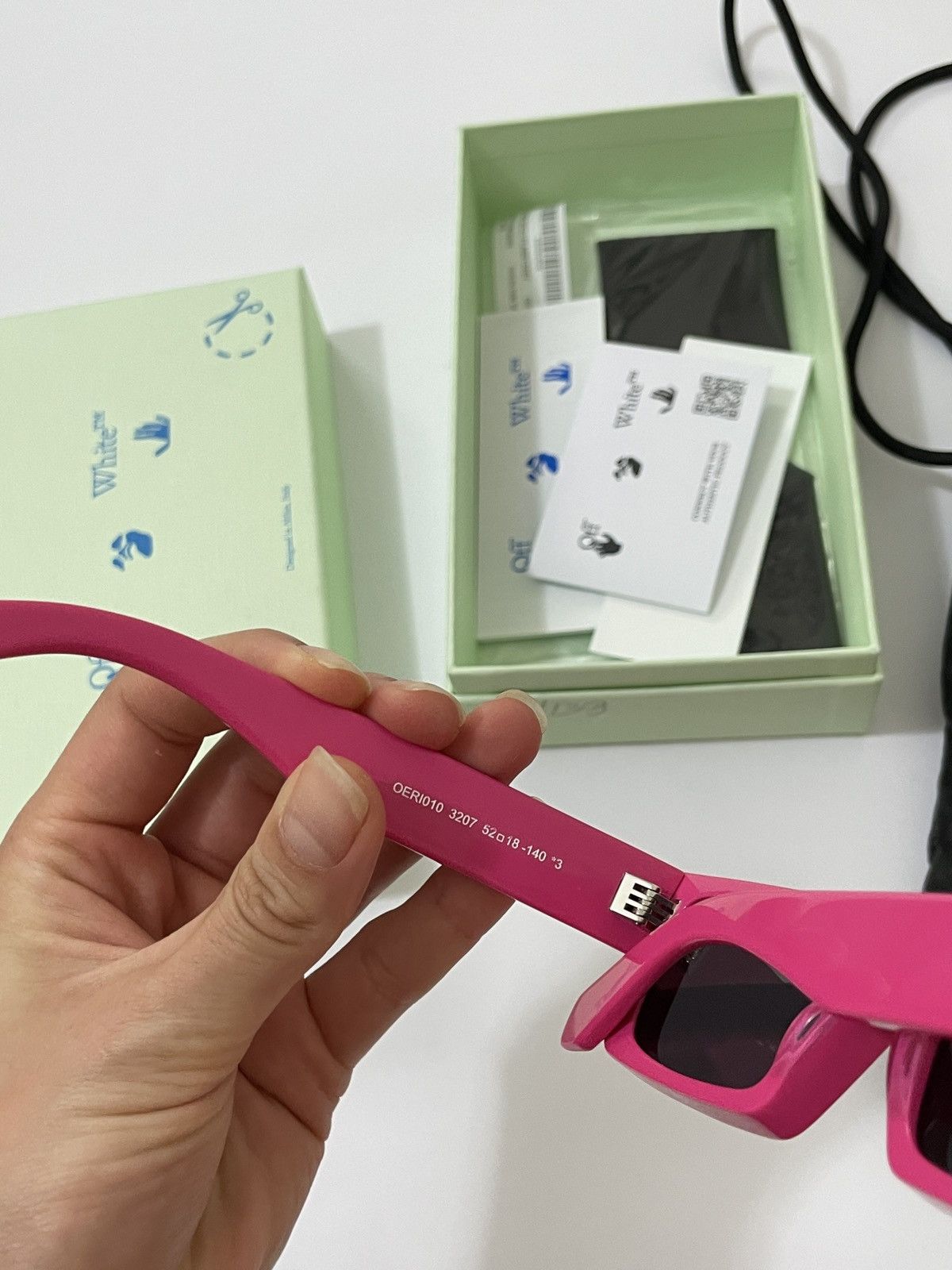 Off-White Off-White Marfa Rectangular-frame Sunglasses Pink Size ONE SIZE - 6 Thumbnail