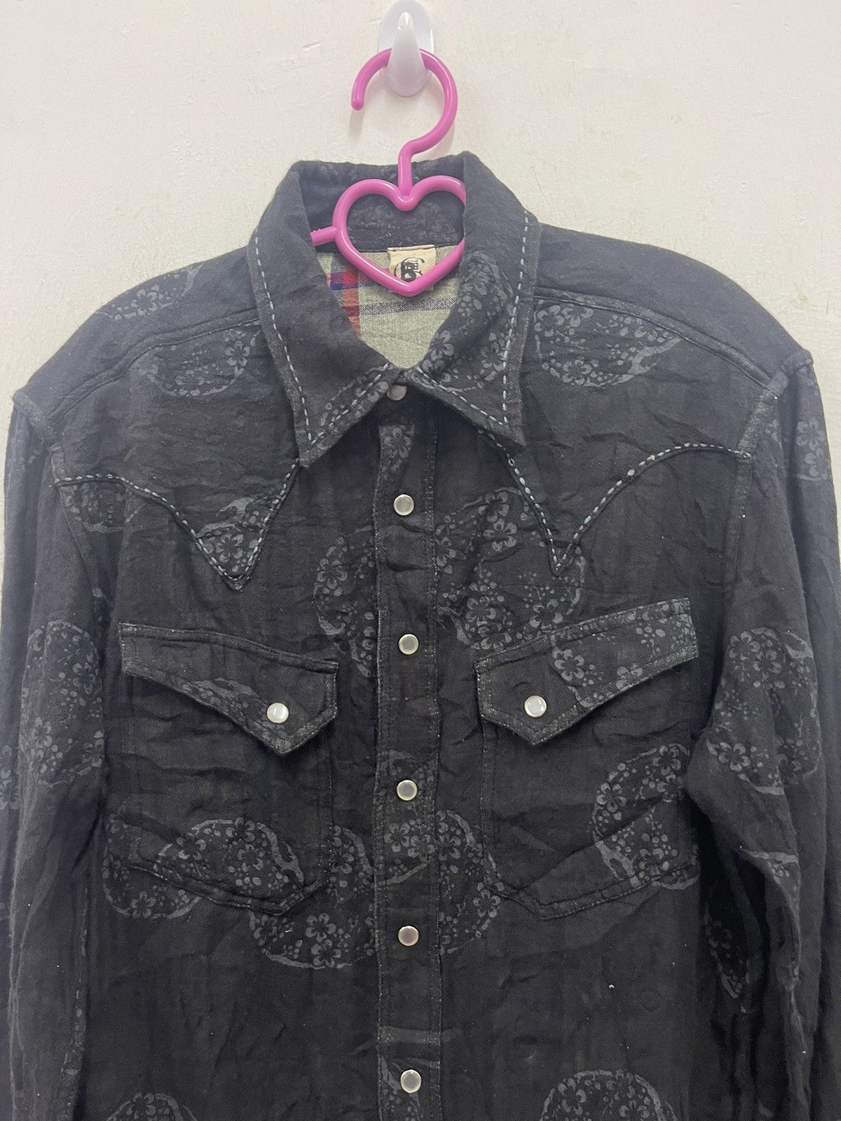 Eternal Concept by ETERNAL Pearl Snap Button Pop Art Plaid Inside Size US M / EU 48-50 / 2 - 2 Thumbnail