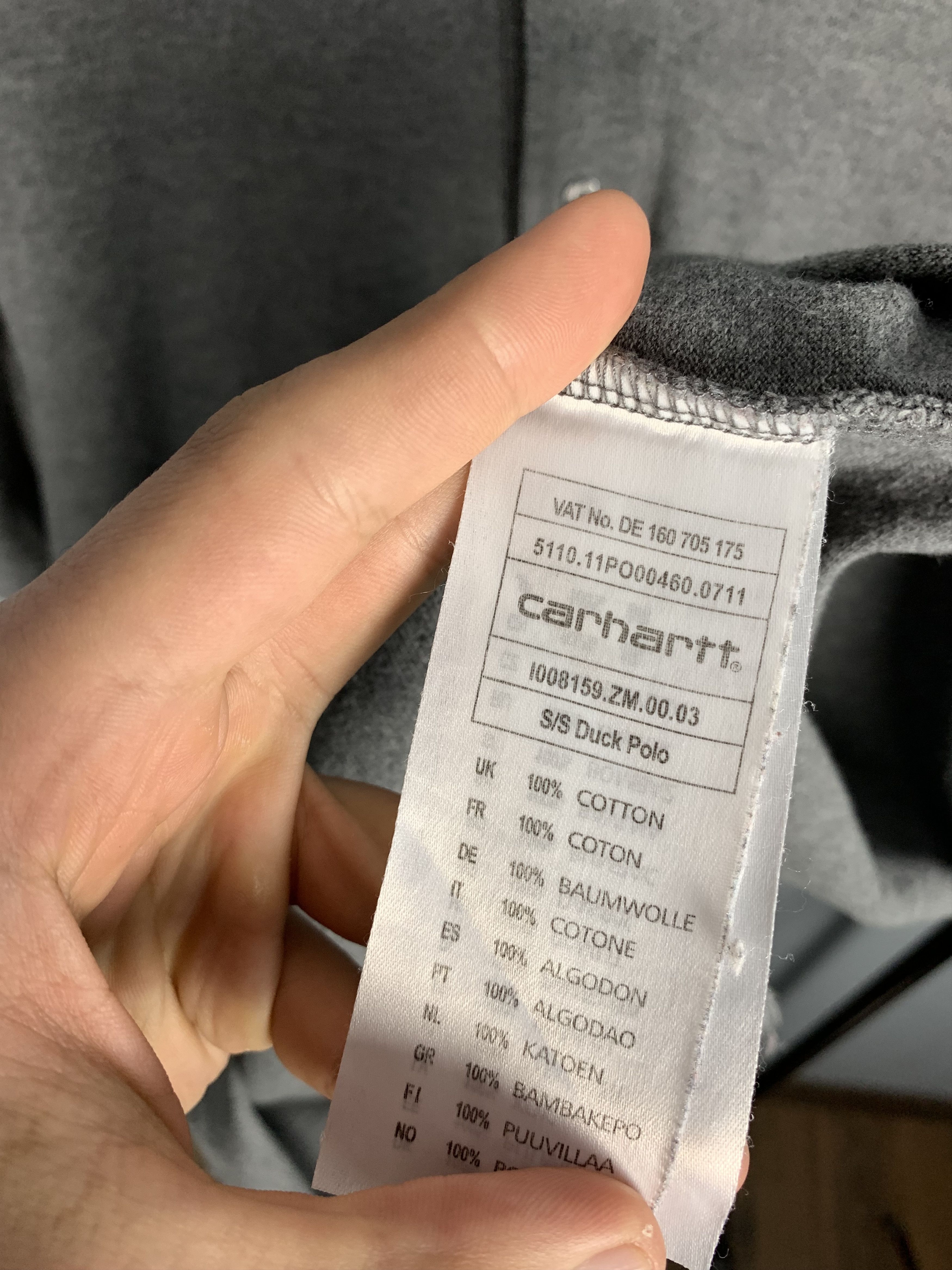 Carhartt × Carhartt Wip × Vintage CARHARTT Mens Duck Polo Shirt Size US XL / EU 56 / 4 - 4 Thumbnail