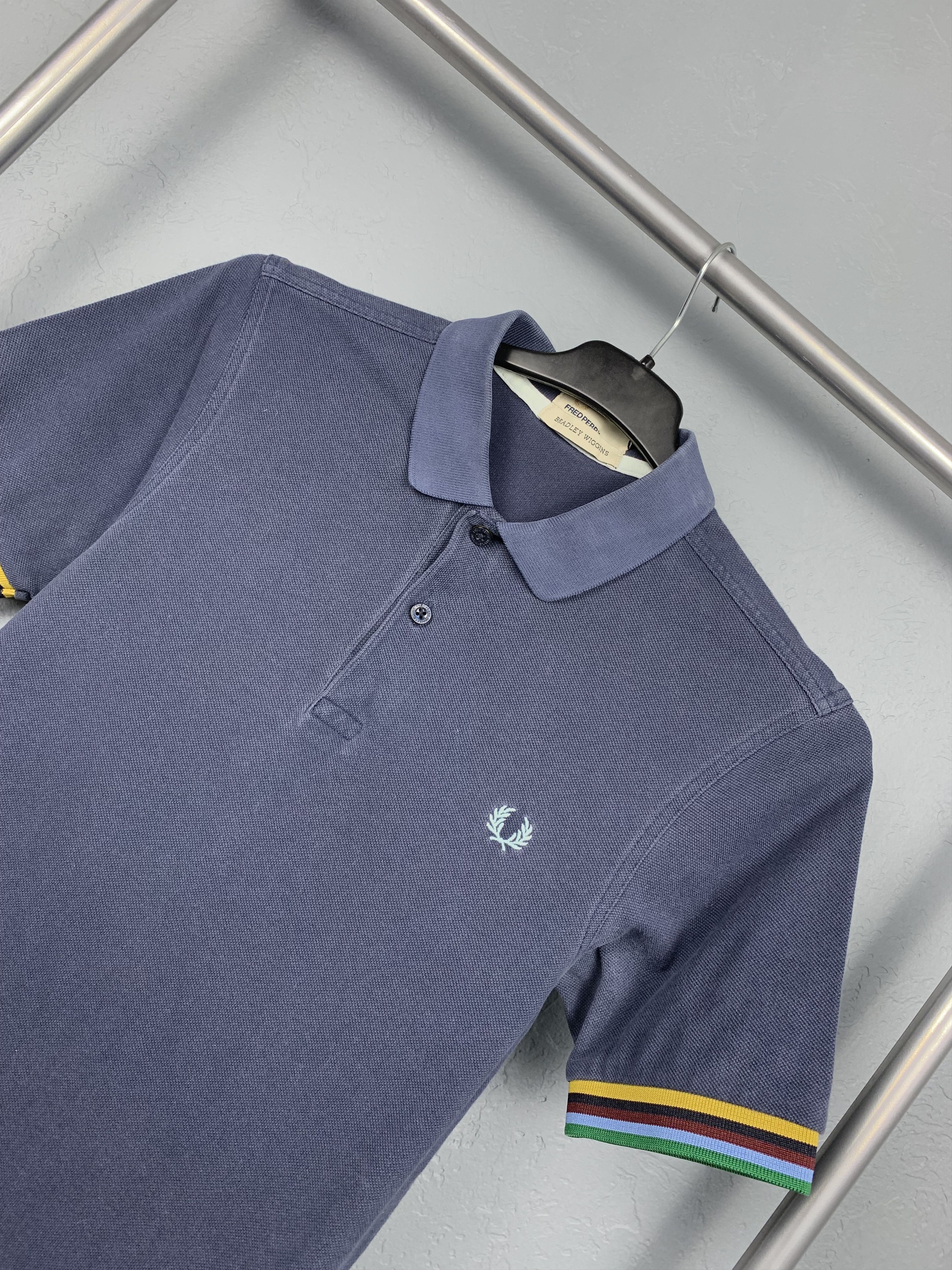 Fred Perry Fred Perry Bradley Wiggins Vintage Sun Faded Polo Shirt Size US XS / EU 42 / 0 - 2 Thumbnail