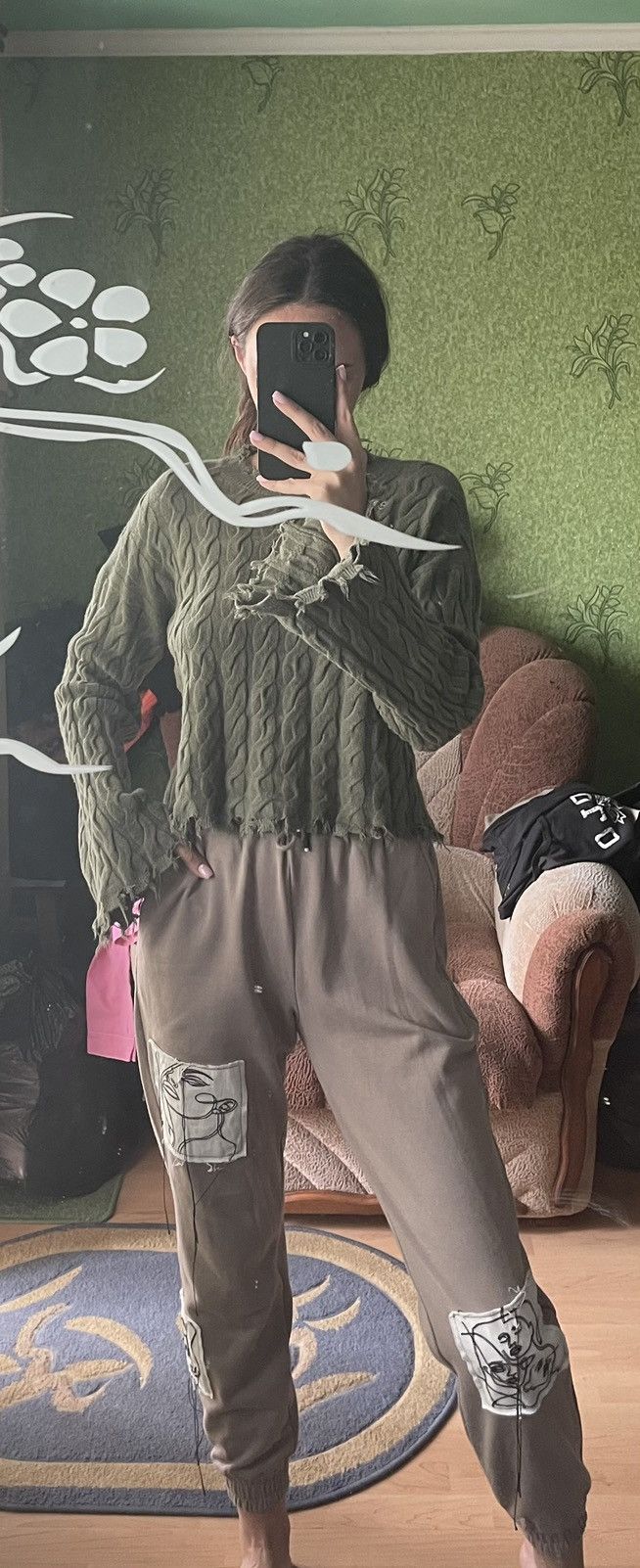 Japanese Brand × Maniere De Vior Maniere de Voir avant garde sweatpants Size 26" / US 2 / IT 38 - 2 Thumbnail