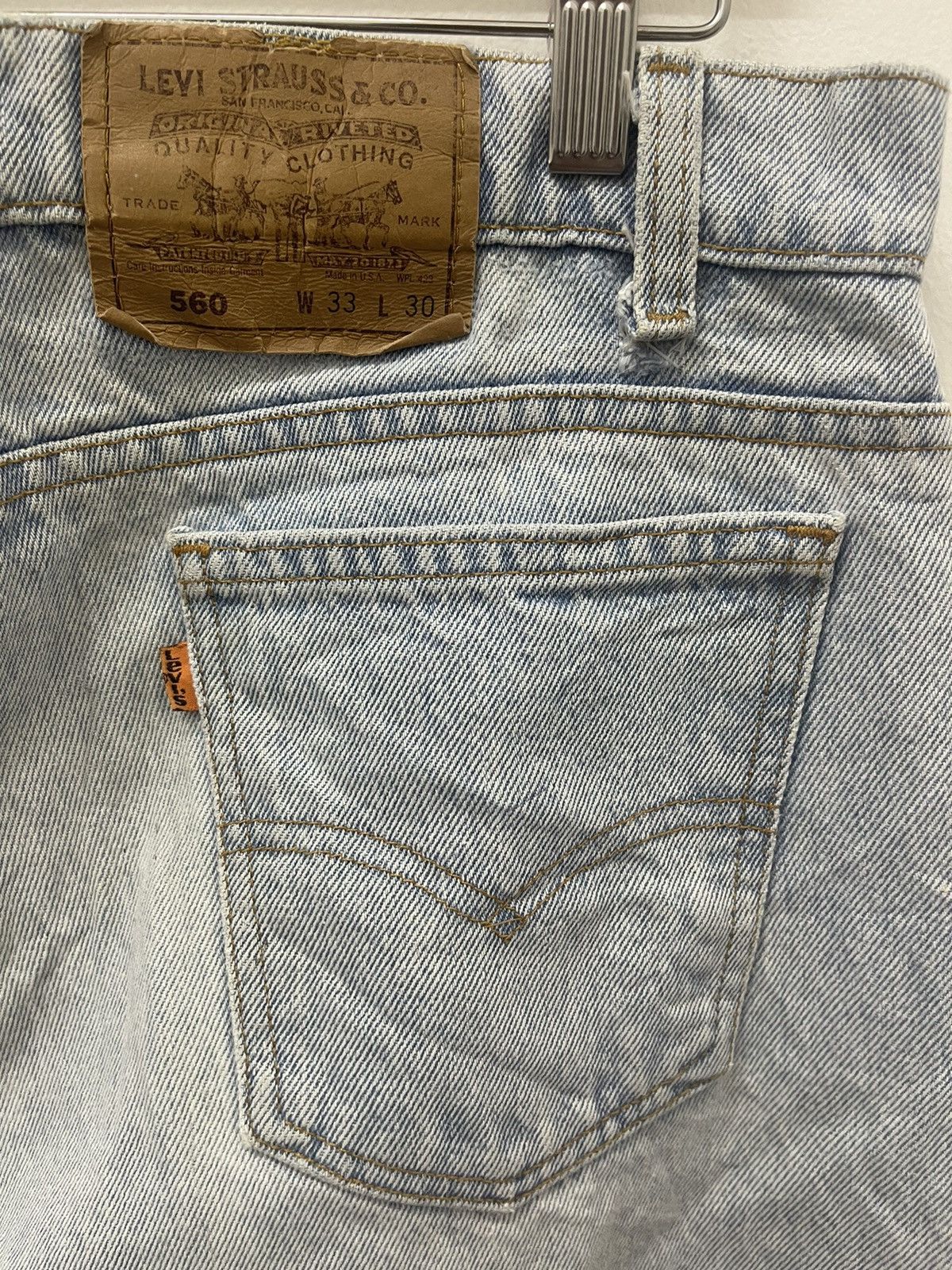 Levi's Rare Vintage LEVIS 560 Made in USA Jeans Size US 33 - 3 Thumbnail