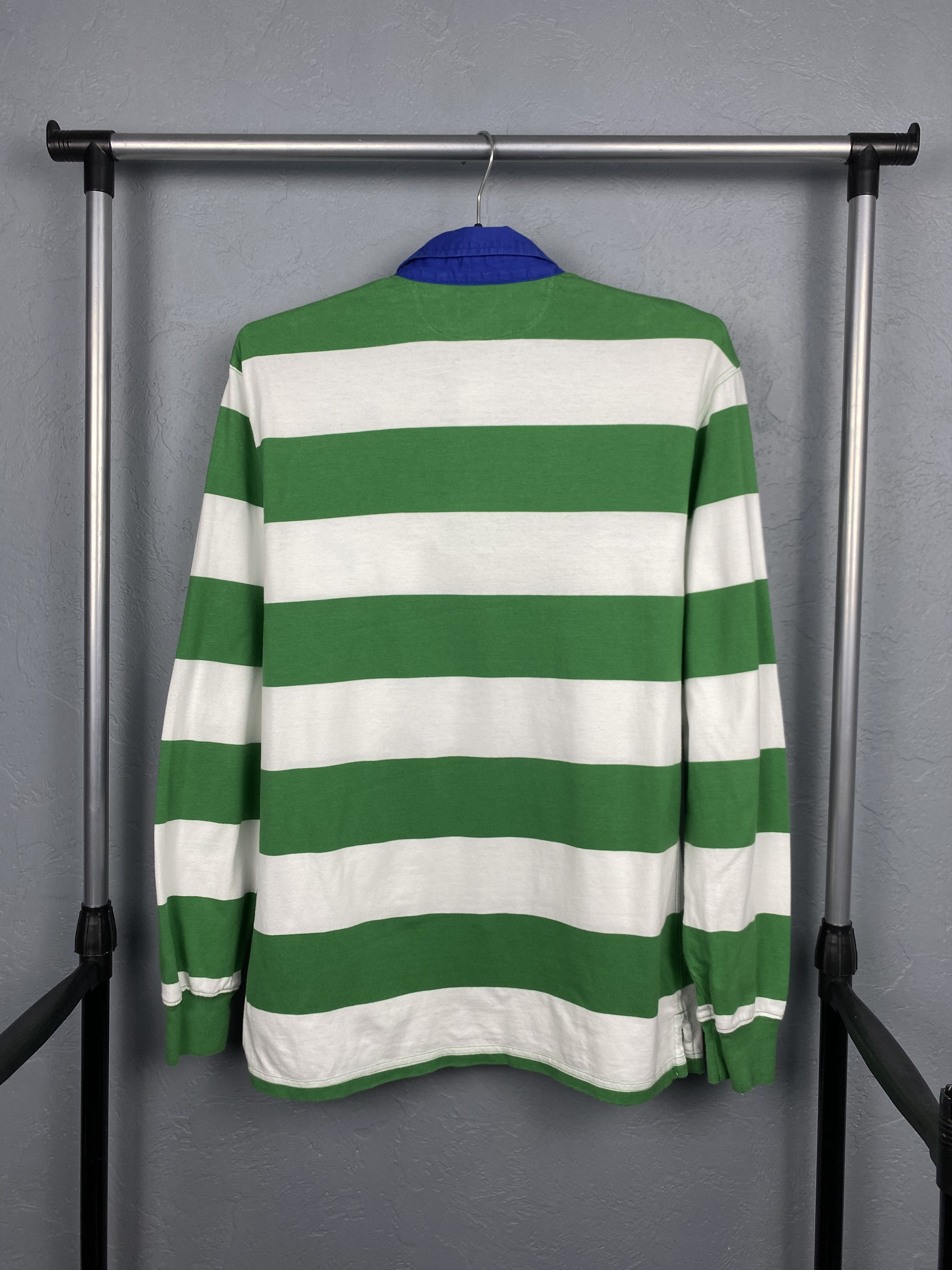Polo Ralph Lauren × Ralph Lauren × Vintage Polo Ralph Lauren Vintage Mens Rugby Long Sleeve Polo Shirt Size US S / EU 44-46 / 1 - 7 Thumbnail