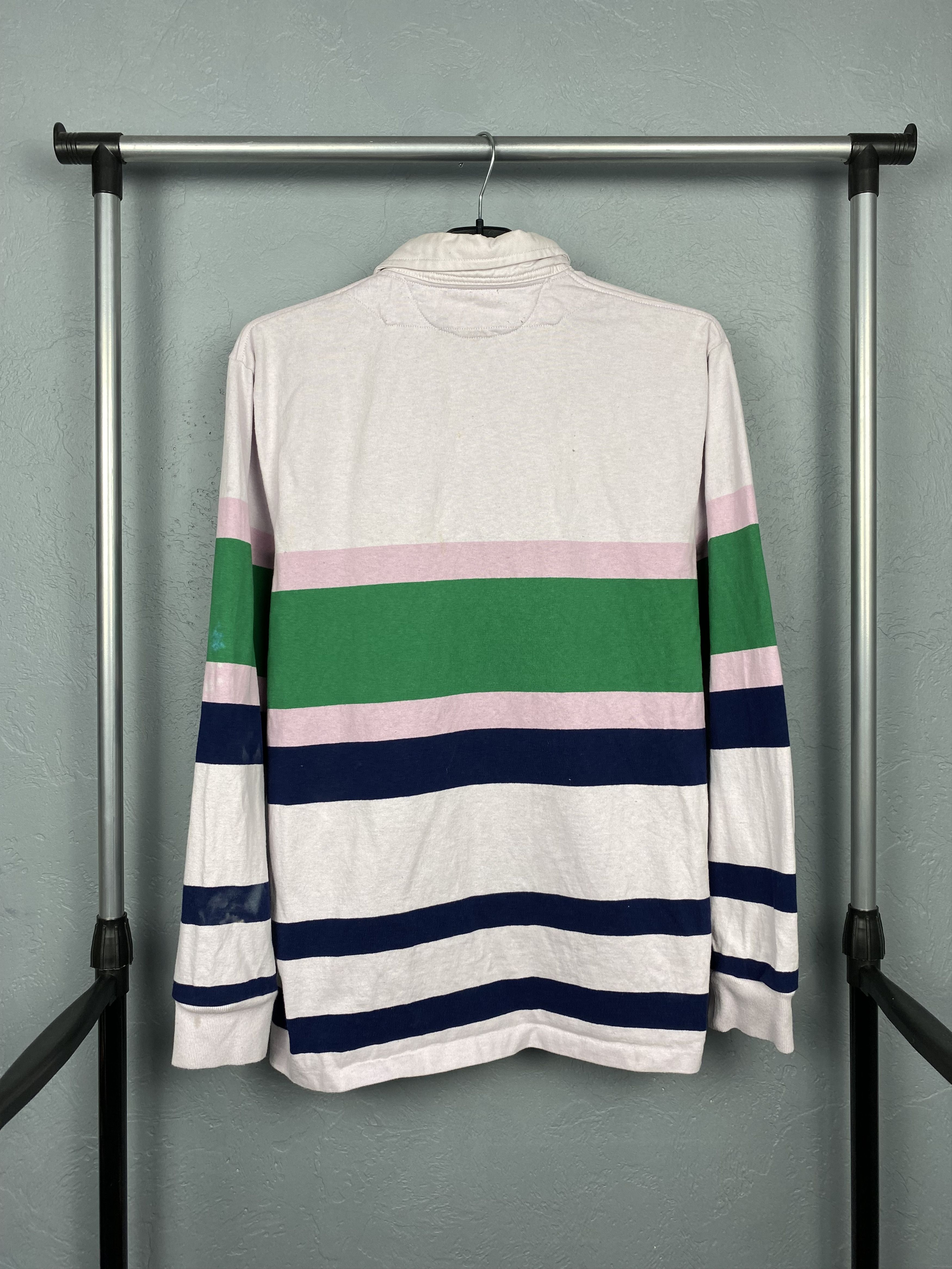 Polo Ralph Lauren × Ralph Lauren × Vintage Polo Ralph Lauren Vintage Mens Rugby Long Sleeve Polo Shirt Size US M / EU 48-50 / 2 - 9 Thumbnail