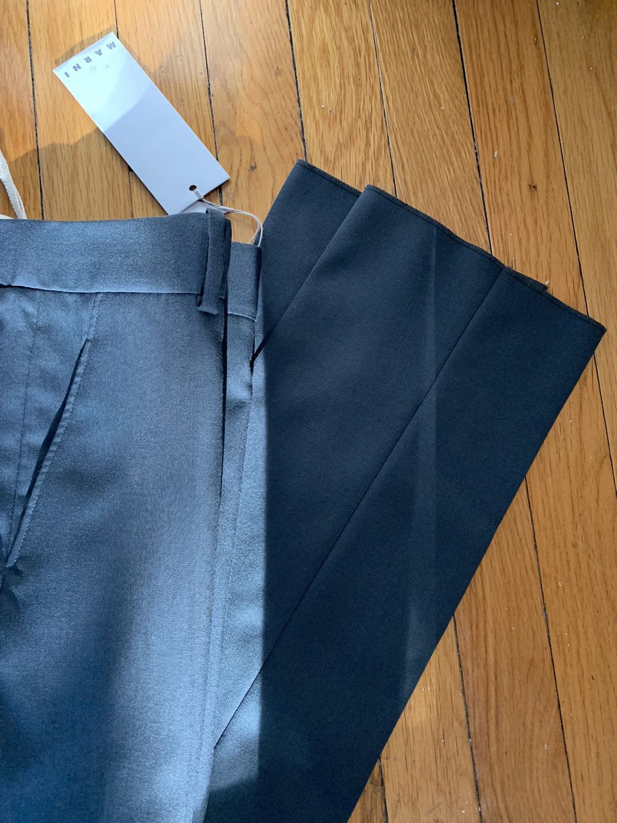 Marni NEW Grey wool trousers, IT50, made in Italy Size 40R - 9 Thumbnail