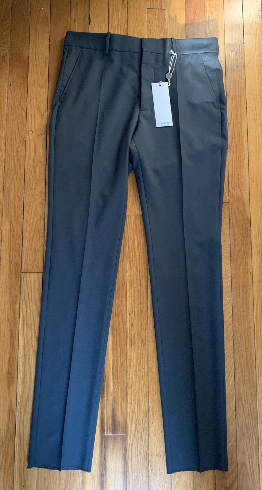 Marni NEW Grey wool trousers, IT50, made in Italy Size 40R - 6 Thumbnail