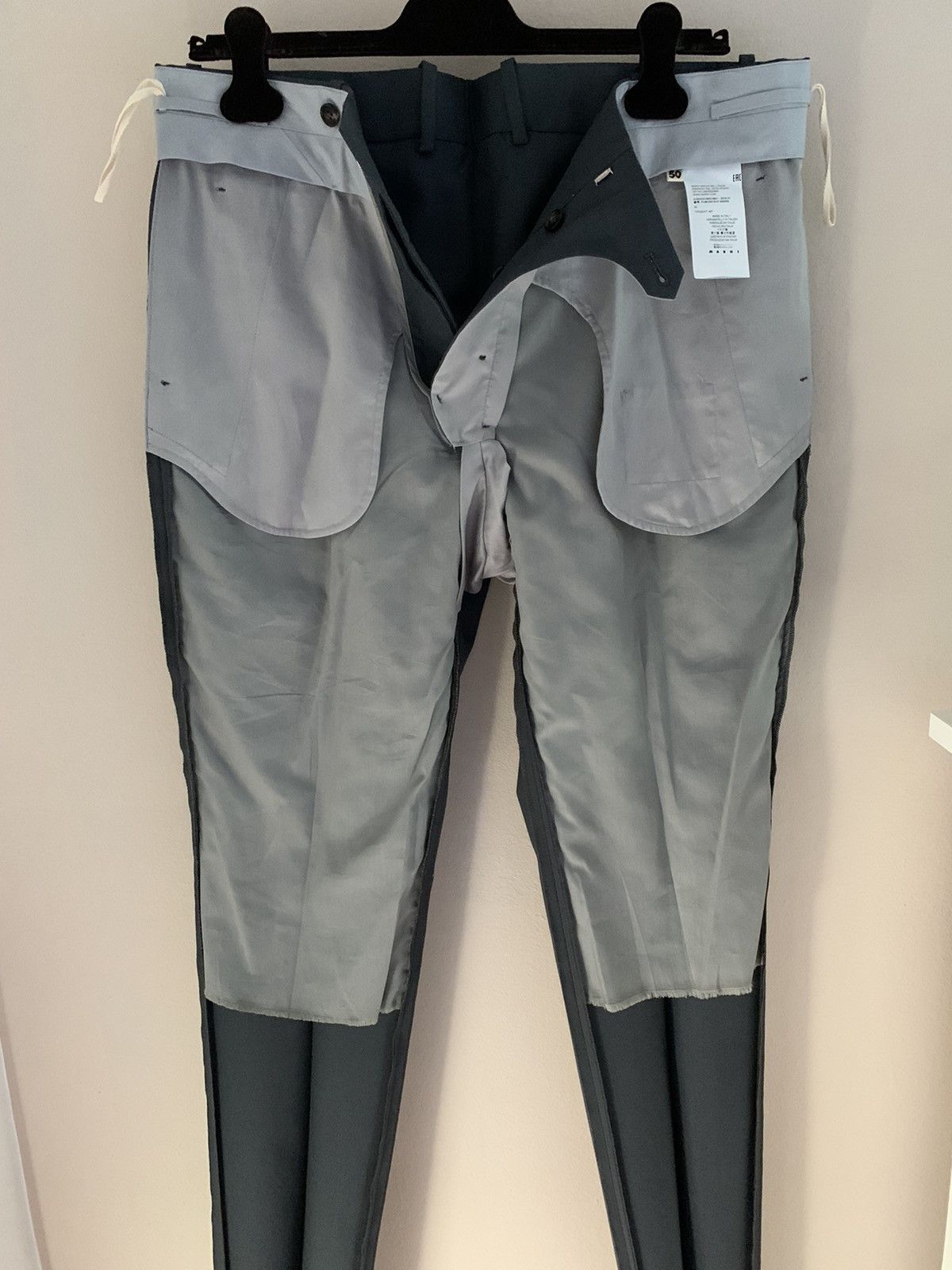 Marni NEW Grey wool trousers, IT50, made in Italy Size 40R - 18 Thumbnail