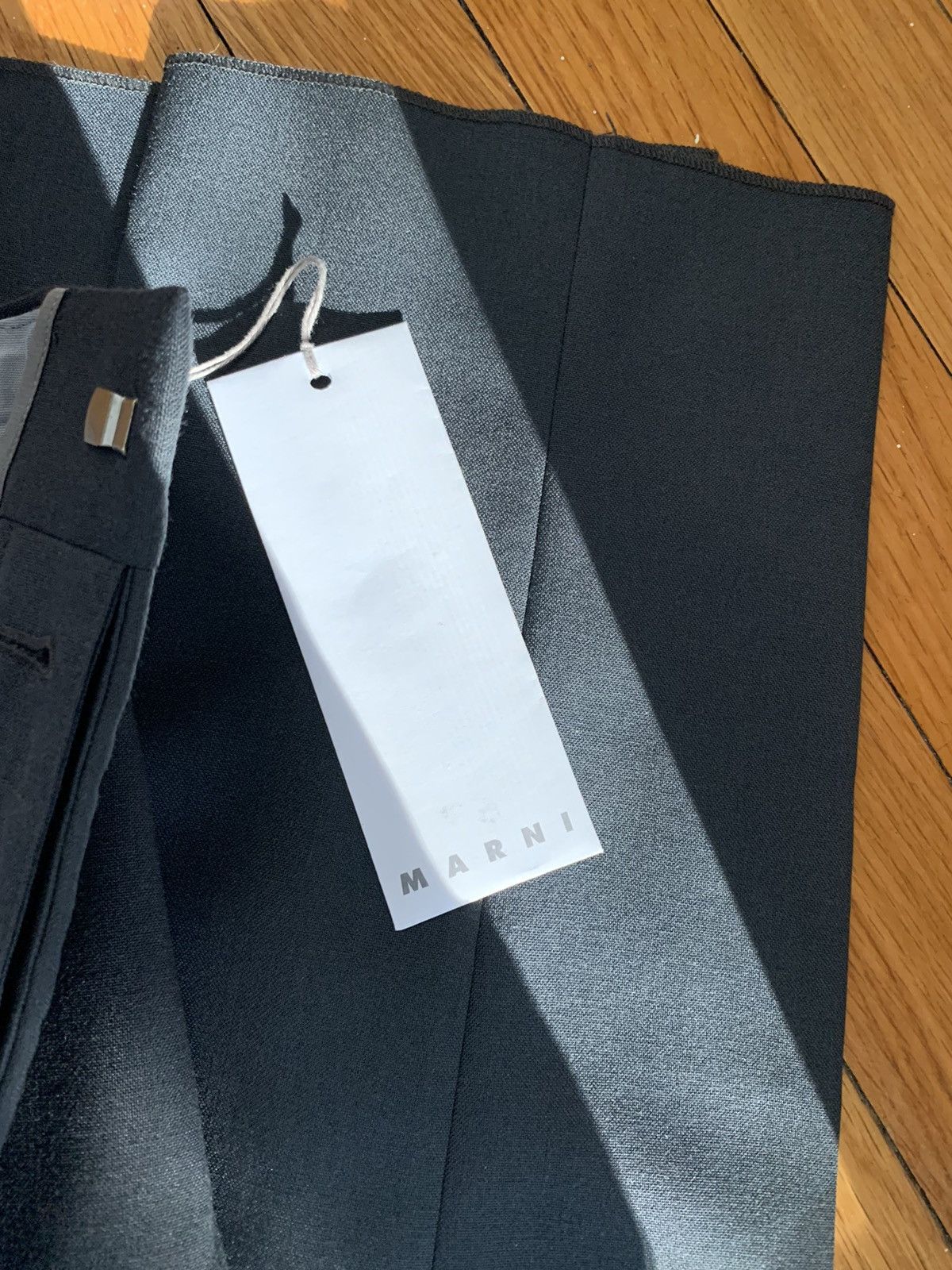 Marni NEW Grey wool trousers, IT50, made in Italy Size 40R - 19 Thumbnail