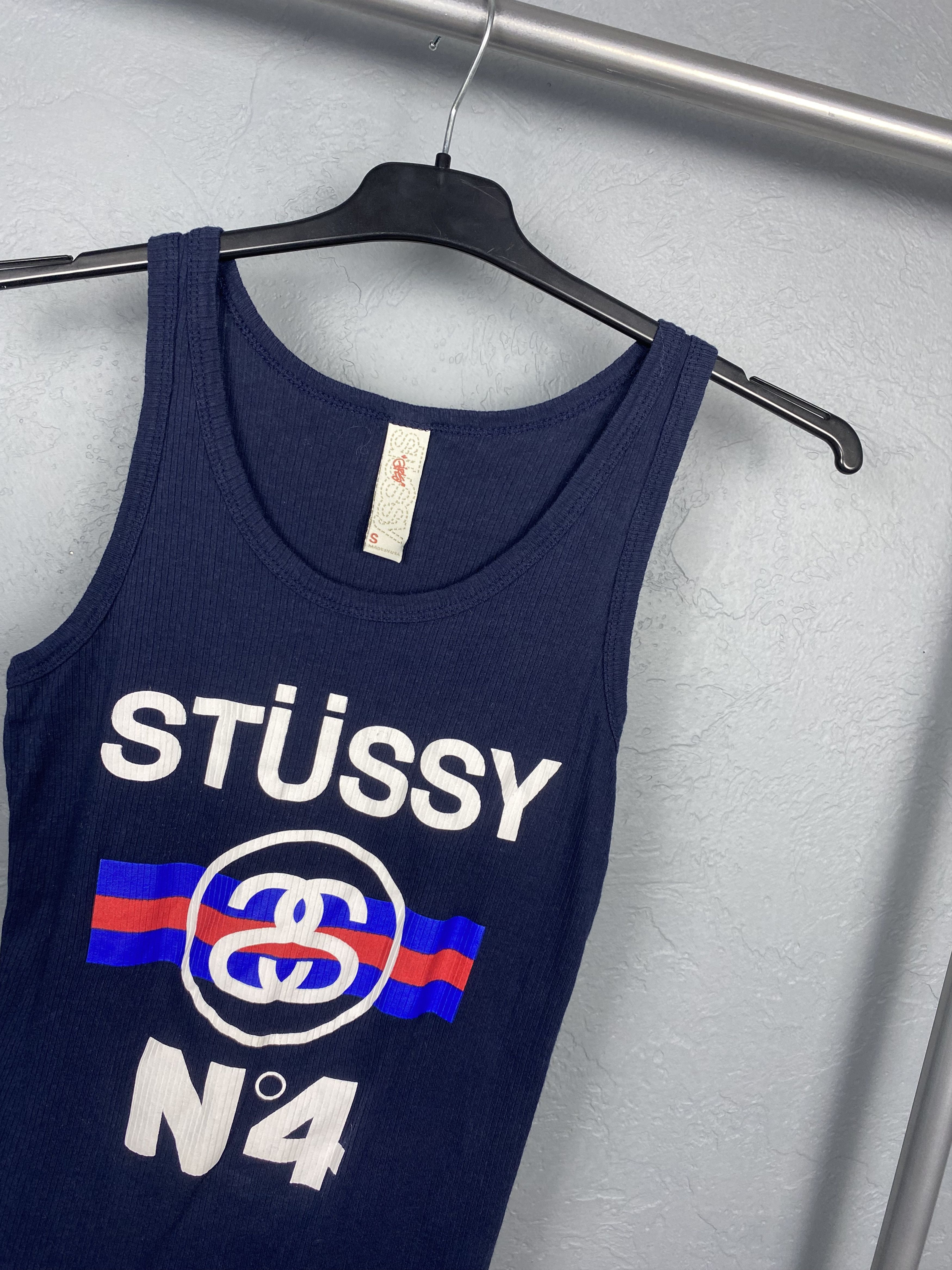Stussy × Vintage Stussy Girls Vintage Sleeveless Tee Y2K Size US S / EU 44-46 / 1 - 2 Thumbnail