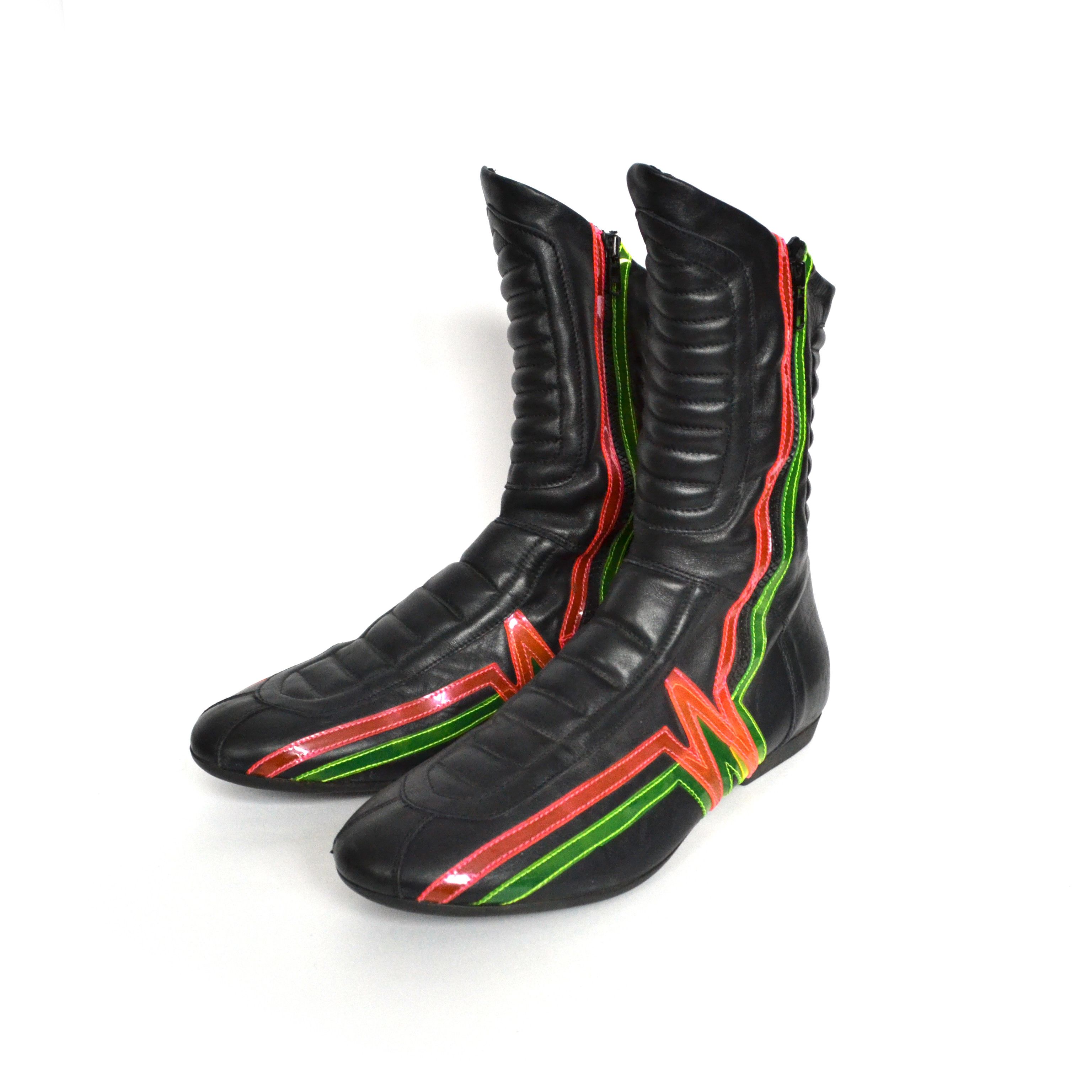 Walter Van Beirendonck Walter Van Beirendonck Boots Hi Top Shoes Leather Black Size US 9 / EU 42 - 3 Thumbnail