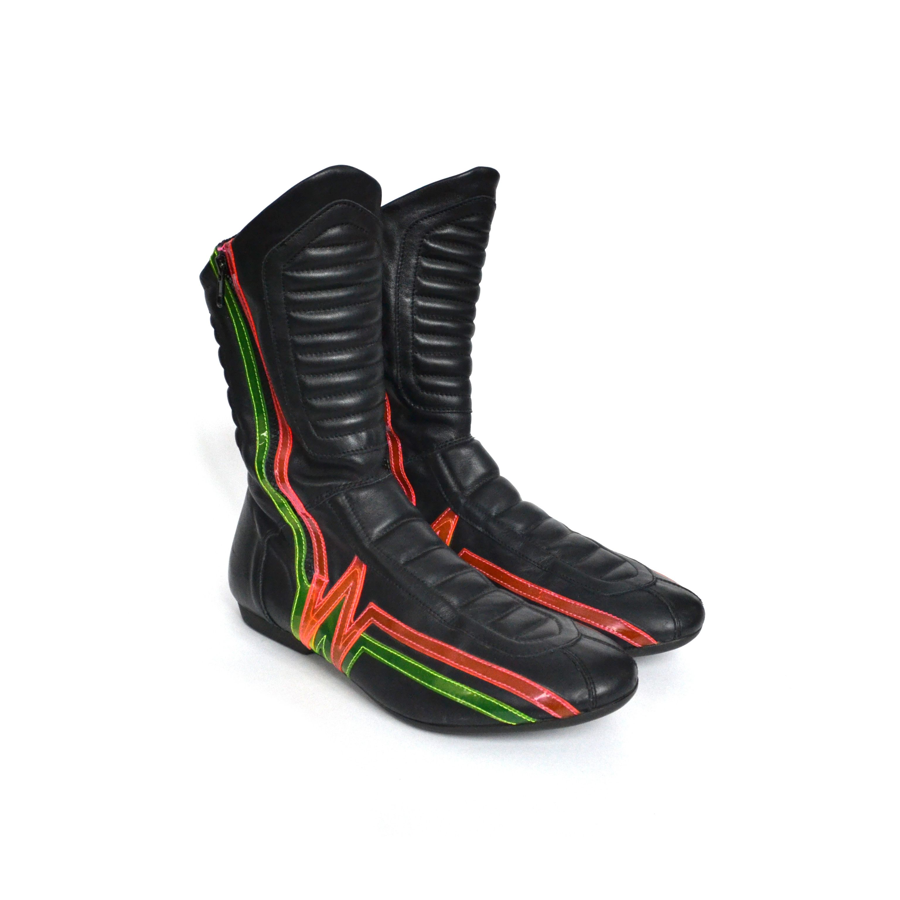 Walter Van Beirendonck Walter Van Beirendonck Boots Hi Top Shoes Leather Black Size US 9 / EU 42 - 4 Thumbnail