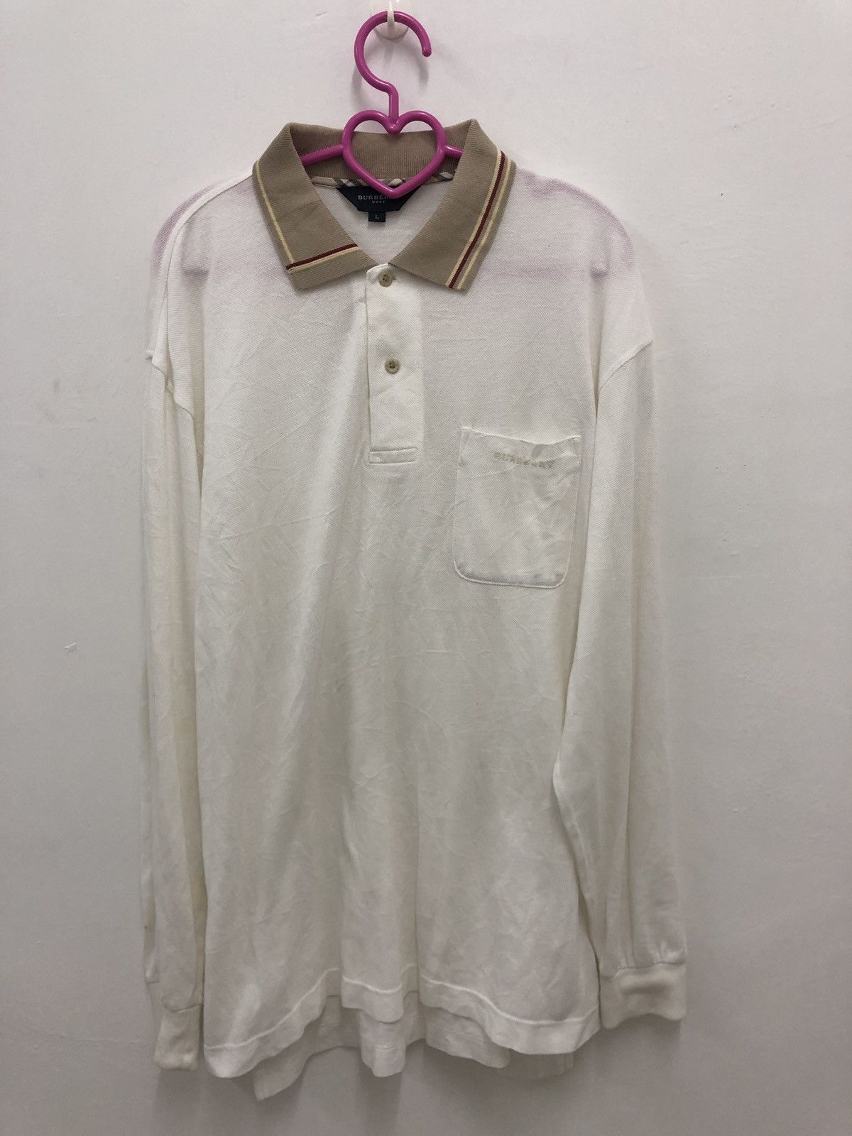Burberry Rare Vintage Burberry Golf Polo Shirt Size US L / EU 52-54 / 3 - 1 Thumbnail