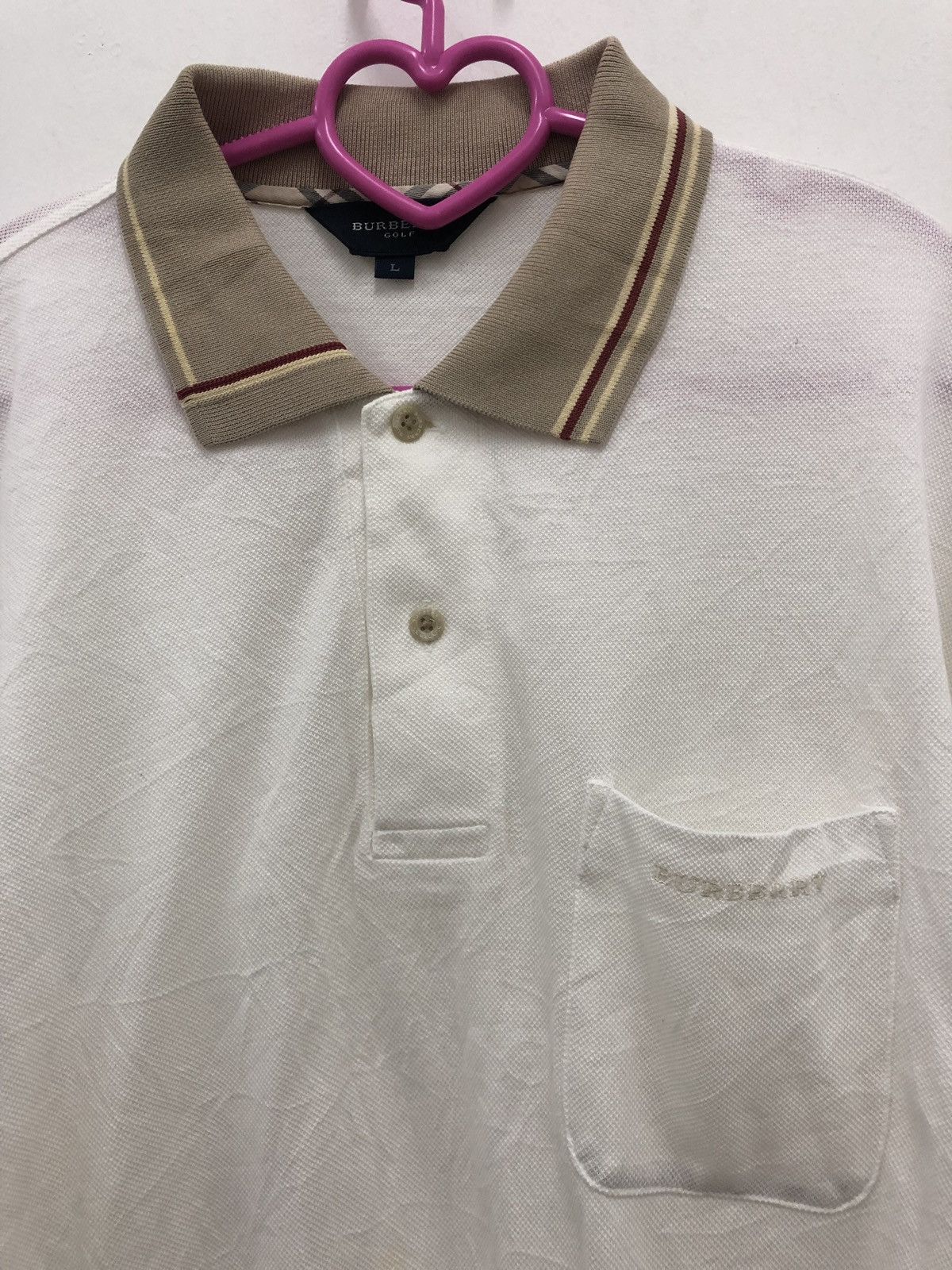 Burberry Rare Vintage Burberry Golf Polo Shirt Size US L / EU 52-54 / 3 - 2 Thumbnail