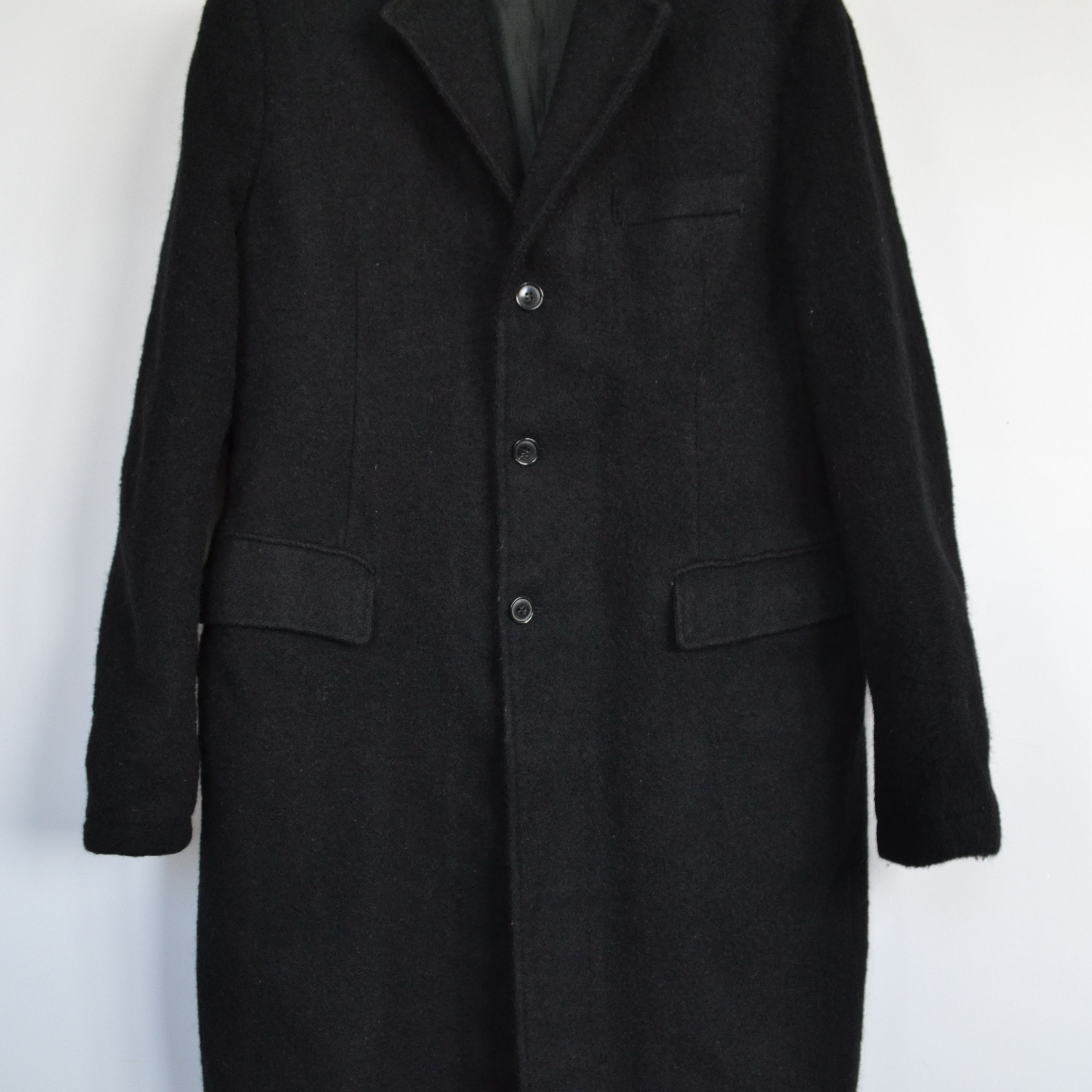 Miu Miu MIU MIU Coat Jacket Black Wool Mohair Pockets PRADA 52 Size US L / EU 52-54 / 3 - 3 Thumbnail