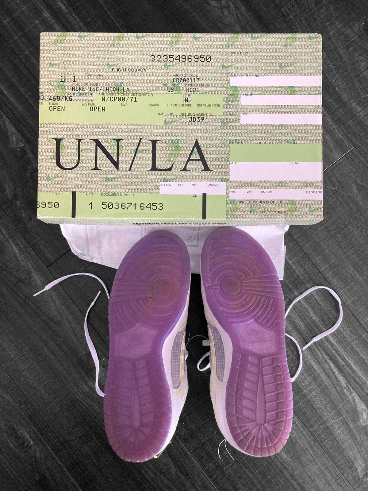 Nike NIKE Dunk Low x UNION Sz 10.5 Size US 10.5 / EU 43-44 - 5 Thumbnail