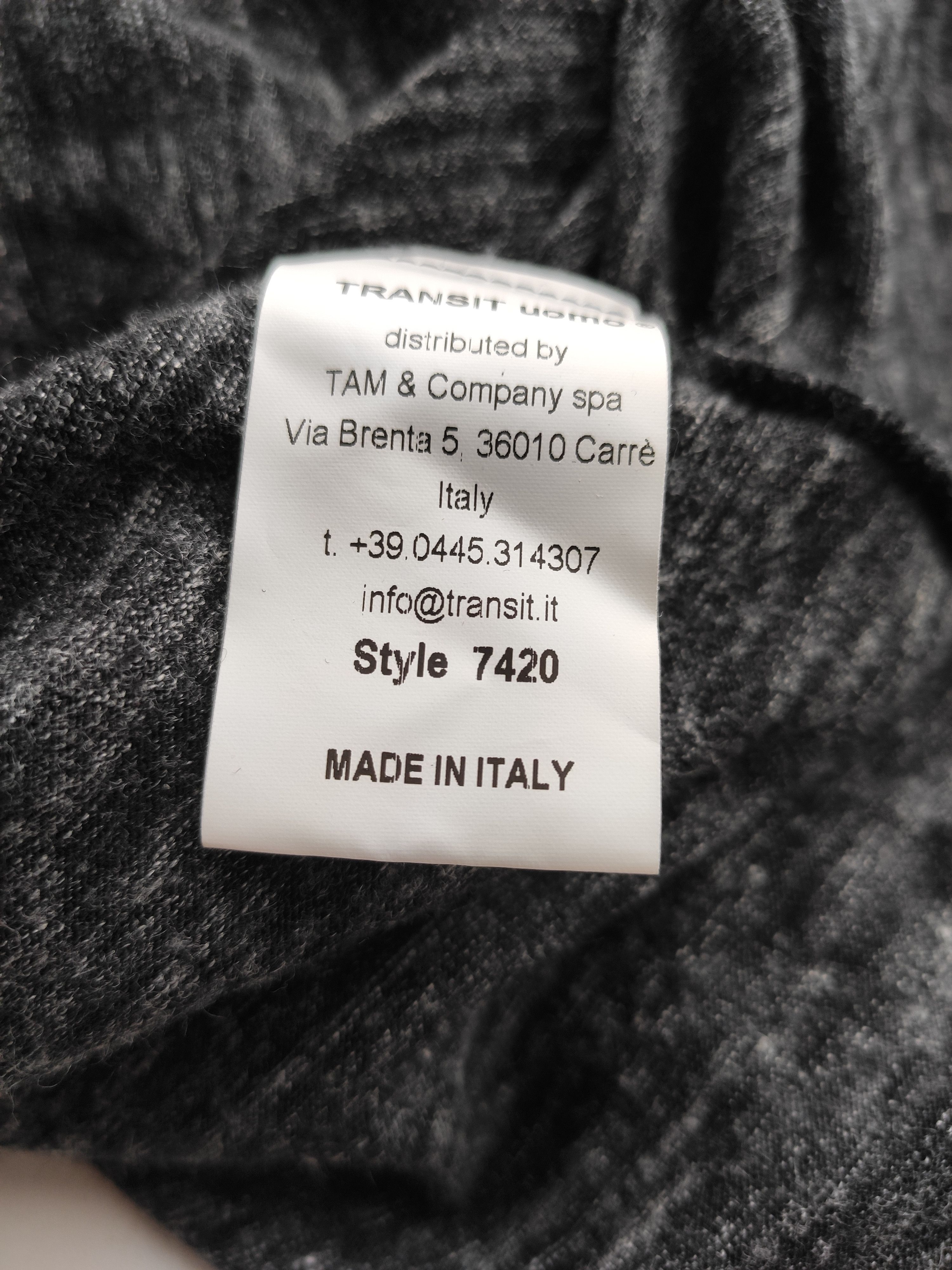 Transit Uomo Leather trim pullover.Like Isaac Sellam or Rick Owens Size US M / EU 48-50 / 2 - 7 Thumbnail