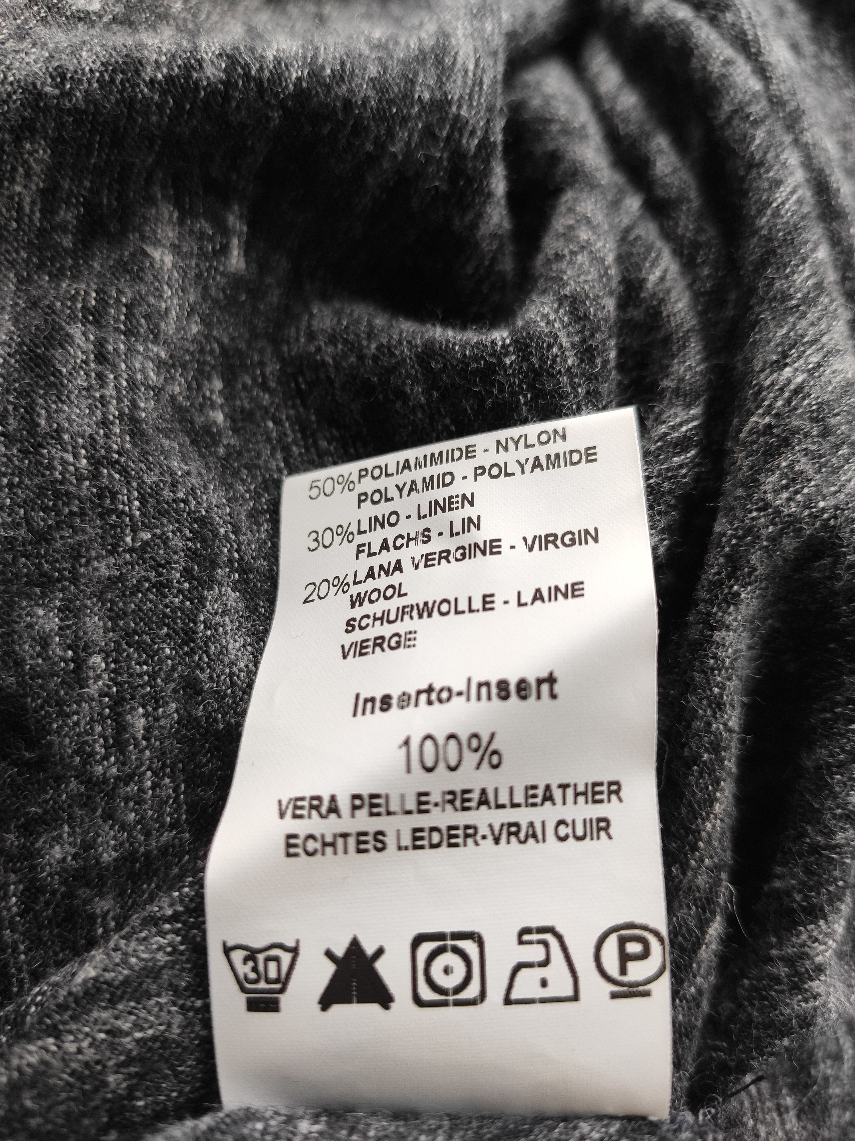 Transit Uomo Leather trim pullover.Like Isaac Sellam or Rick Owens Size US M / EU 48-50 / 2 - 6 Thumbnail