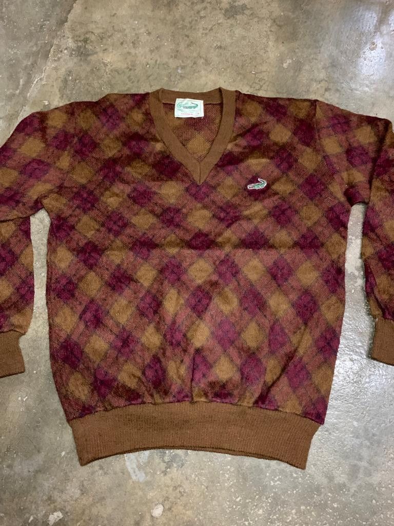 Japanese Brand × Vintage Vintage Crocodile Wool V neck Sweatshirt Size US M / EU 48-50 / 2 - 5 Thumbnail