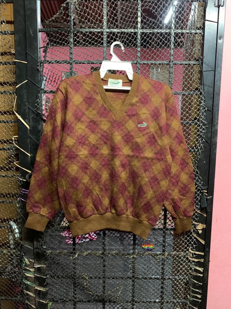 Japanese Brand × Vintage Vintage Crocodile Wool V neck Sweatshirt Size US M / EU 48-50 / 2 - 1 Thumbnail