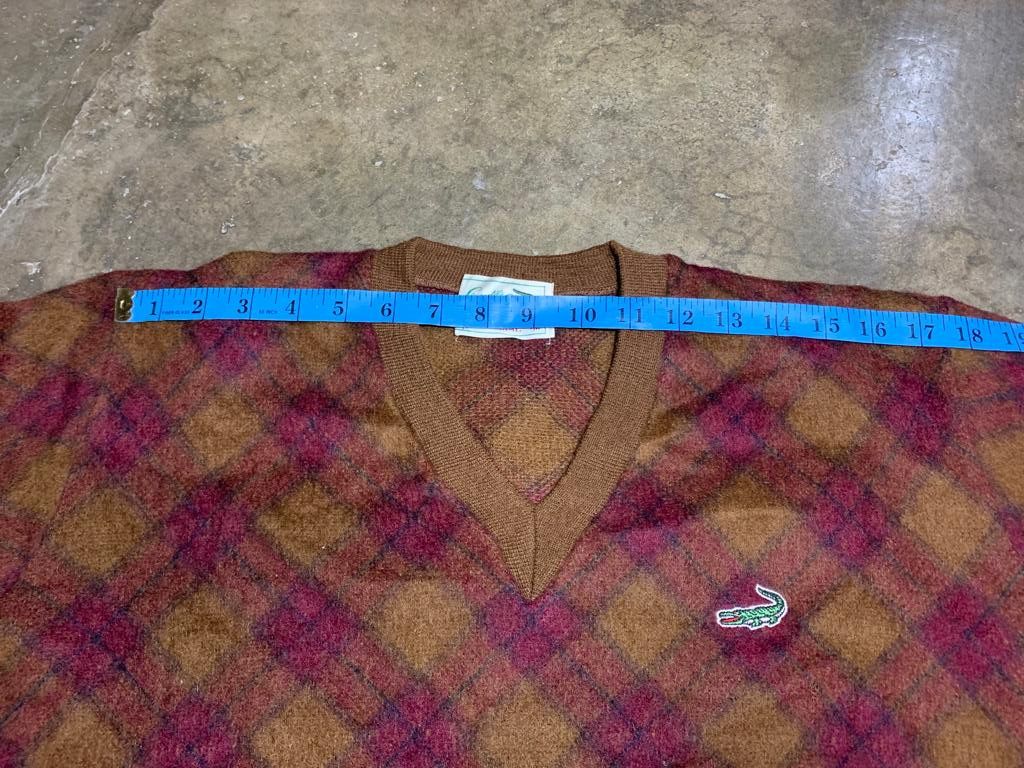 Japanese Brand × Vintage Vintage Crocodile Wool V neck Sweatshirt Size US M / EU 48-50 / 2 - 16 Thumbnail
